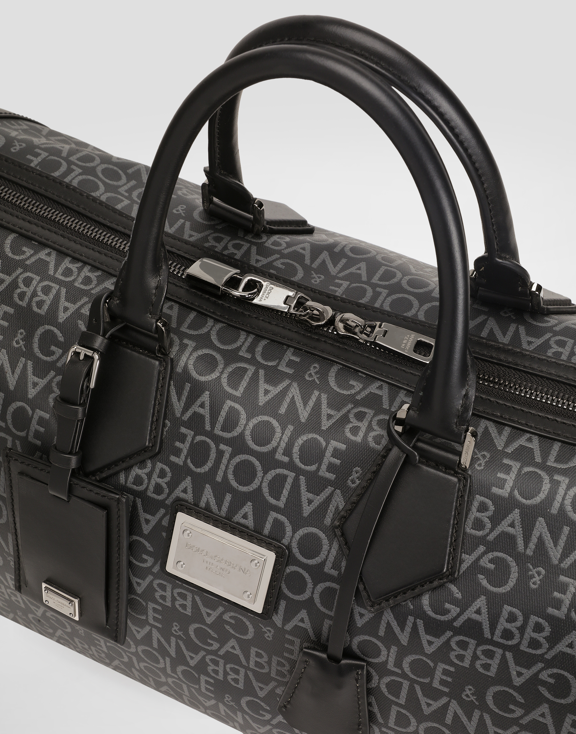 Printed jacquard holdall