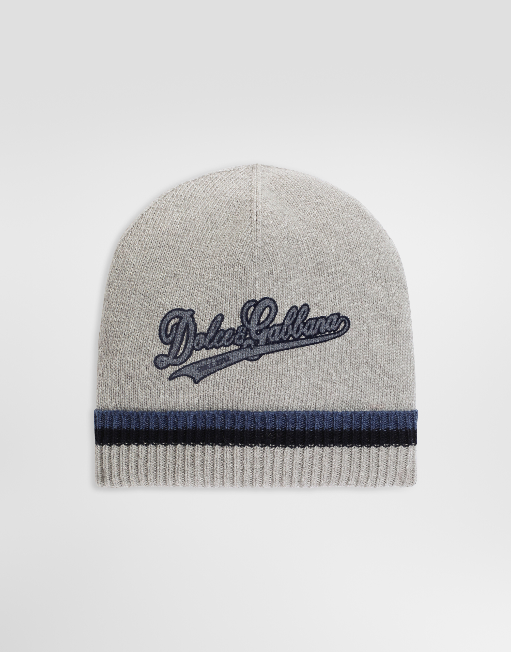 Knit hat with logo in for Boys | Dolce&Gabbana®