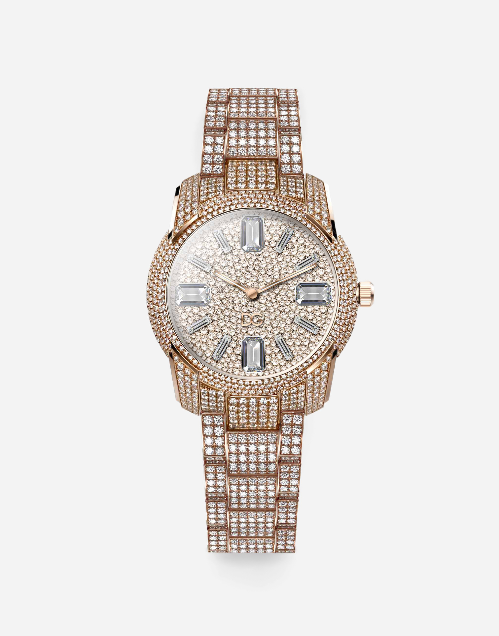 Dg7 Gems Watch Gold