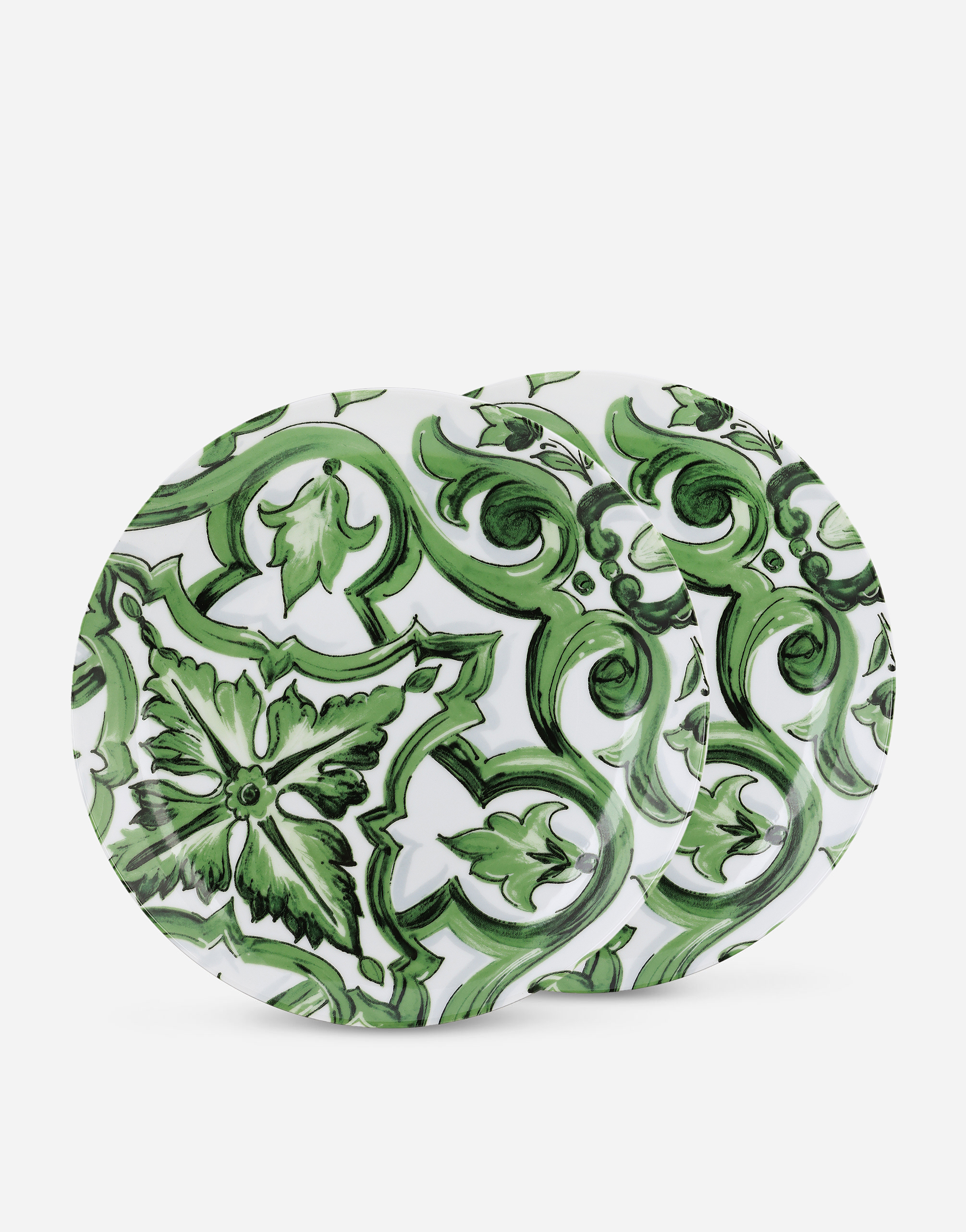 マルチカラー プレート ポーセリン 2枚セット | Dolce&Gabbana®