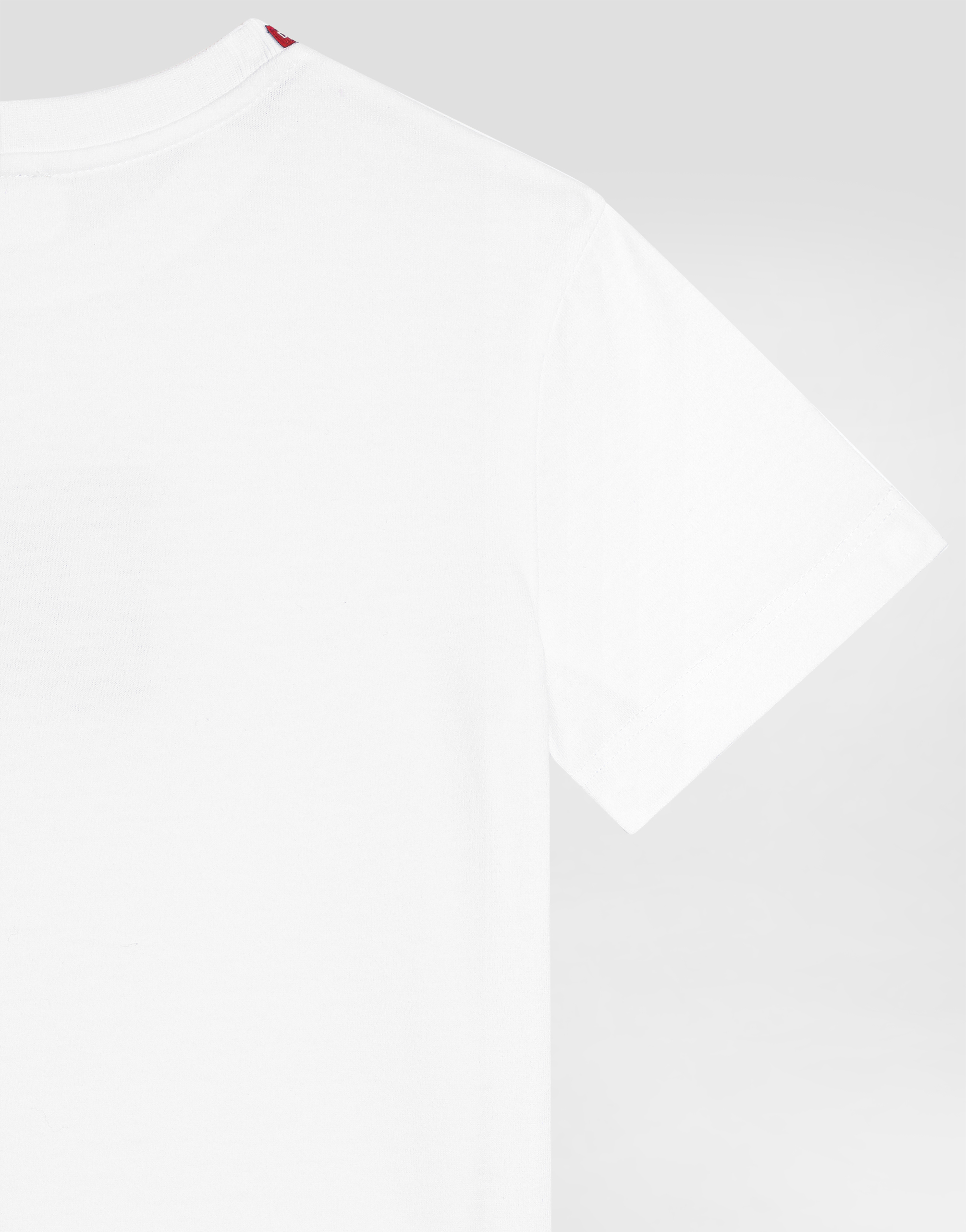 Dolce & Gabbana Short-sleeved Jersey T-shirt With Dg Patch In White