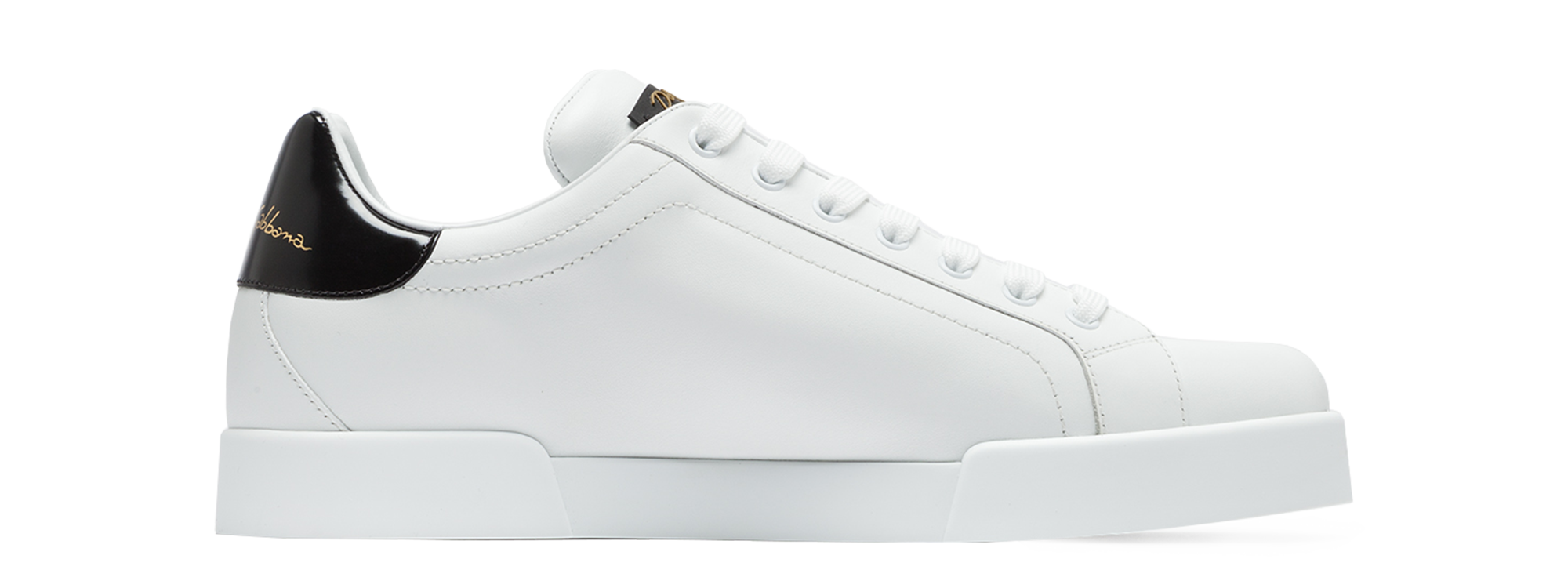 Damen Schuhe Sneaker Dolce & Gabbana Leder Sneakers aus Leder in Weiß 