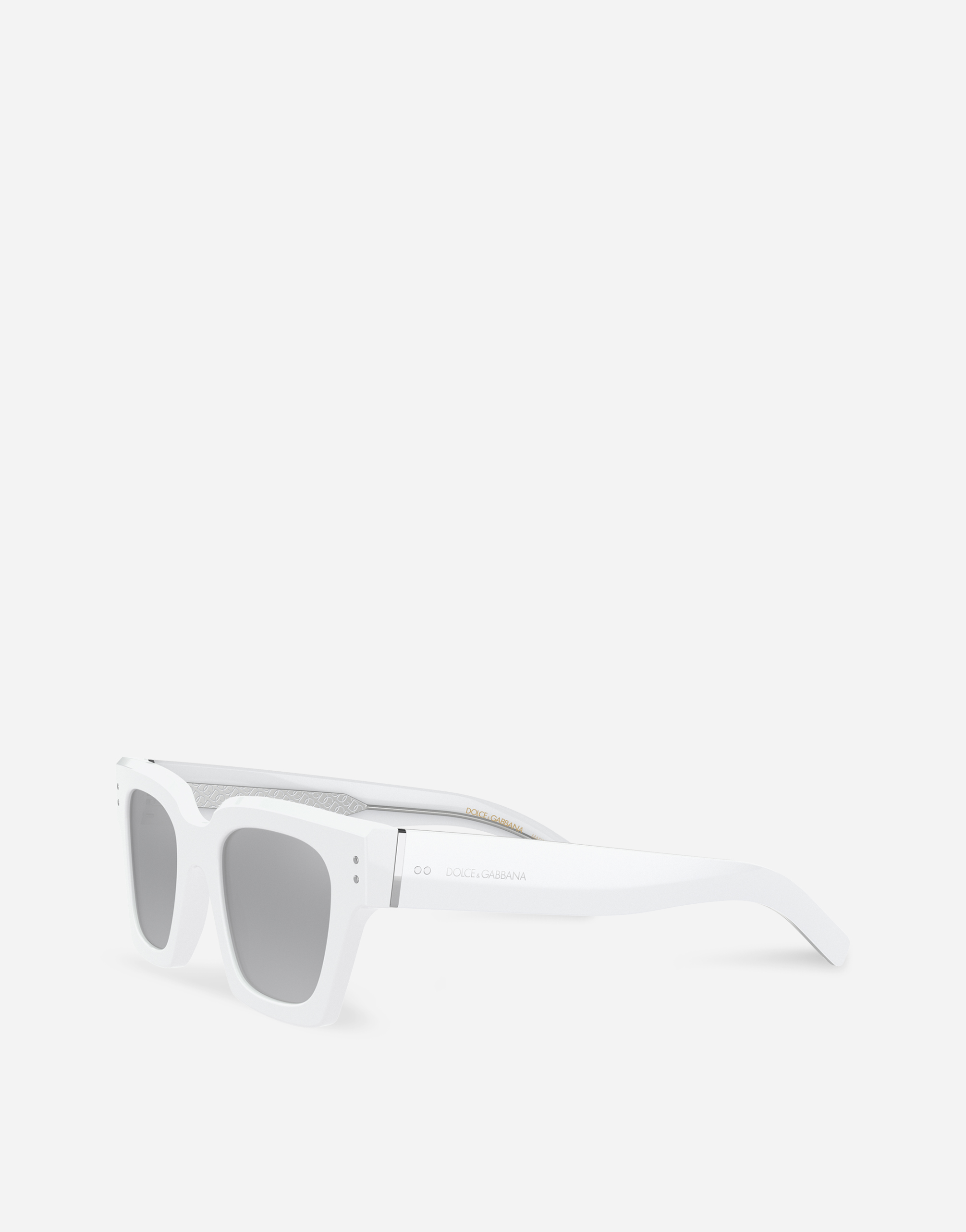Shop Dolce & Gabbana Dg Icon Sunglasses In White