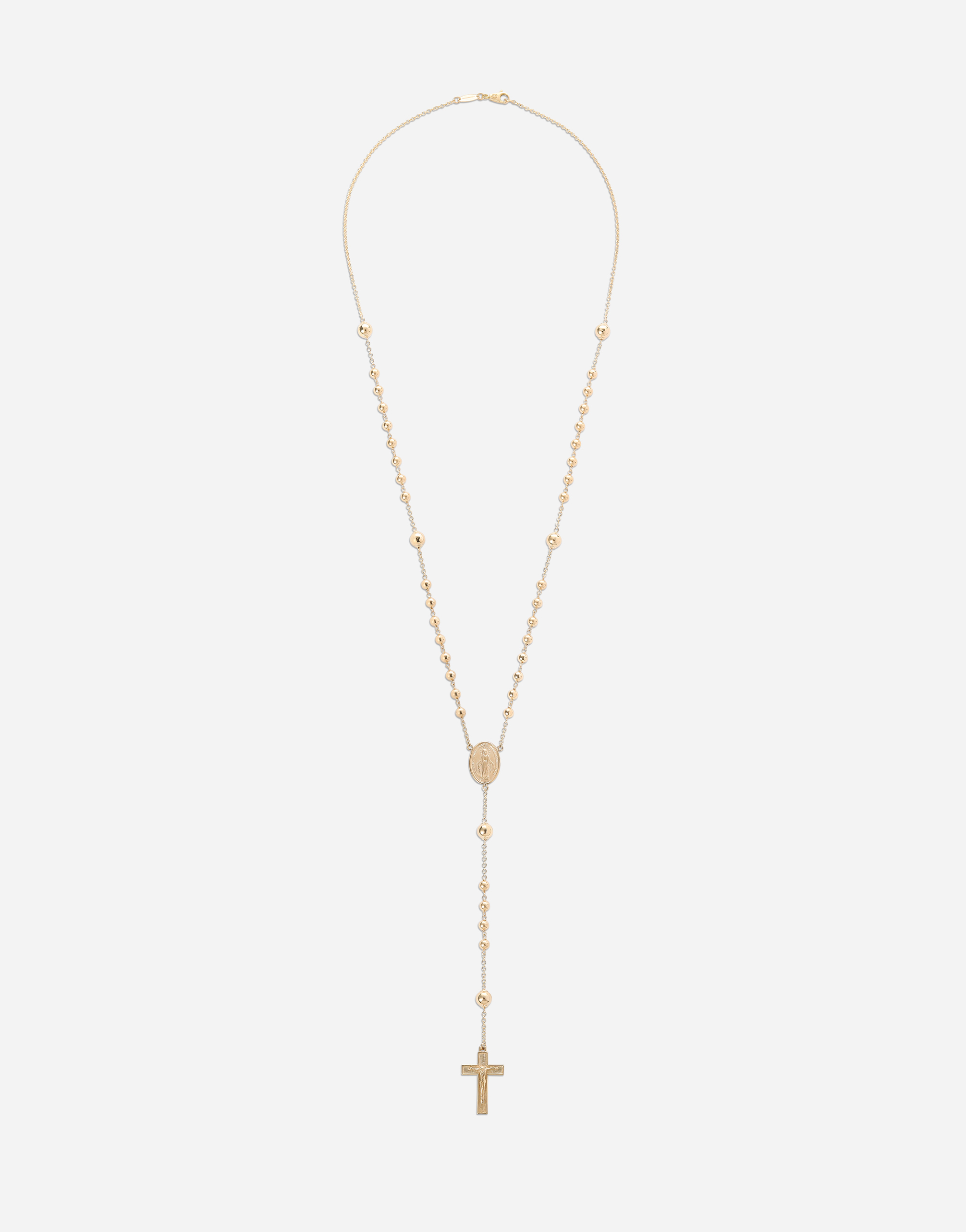 Dolce & Gabbana Tradition Yellow Gold Rosary Necklace - Man Necklaces Gold Onesize