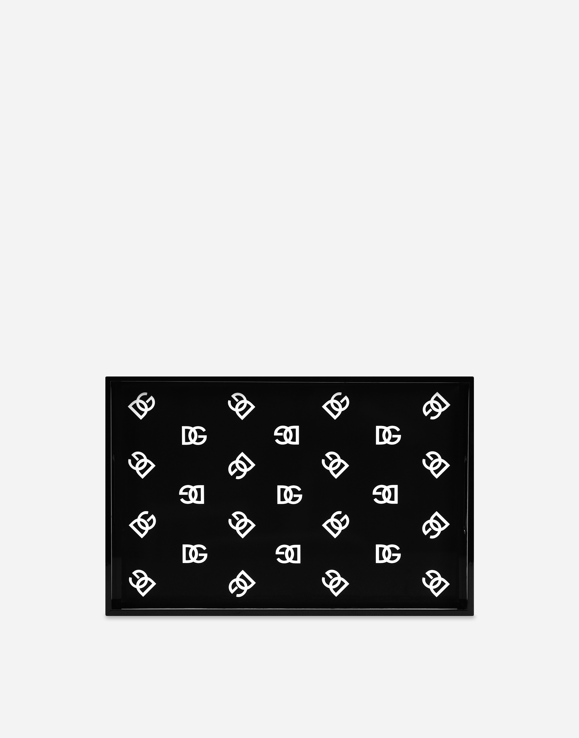 Dolce & Gabbana Wooden Tray In Multicolor