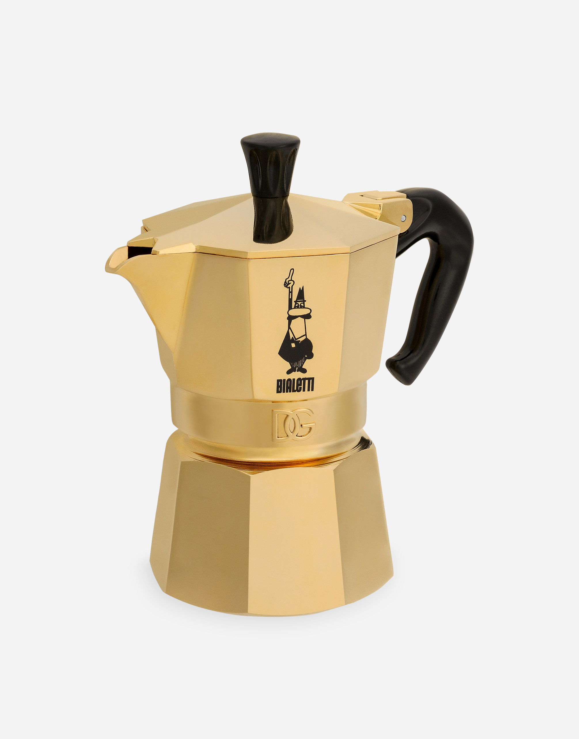 Dolce & Gabbana Dolce&gabbana Casa X Bialetti 24kt Gold Moka Ora 3-cup Express In Multicolor