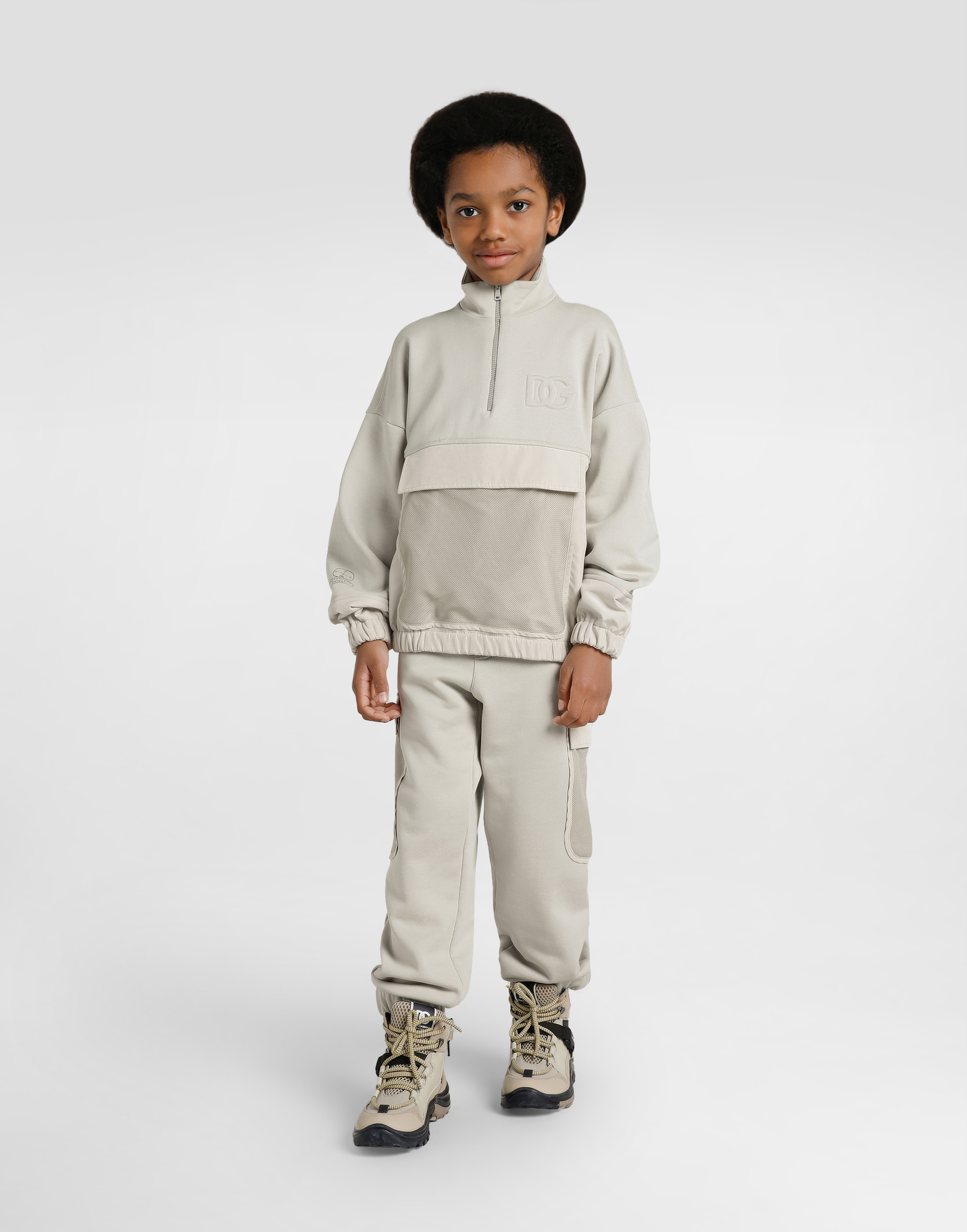  Dolce & Gabbana Zipped Sweatshirt With Embossed Dg - Mann T-shirts Und Sweatshirts Mehrfarbig 2 Years 