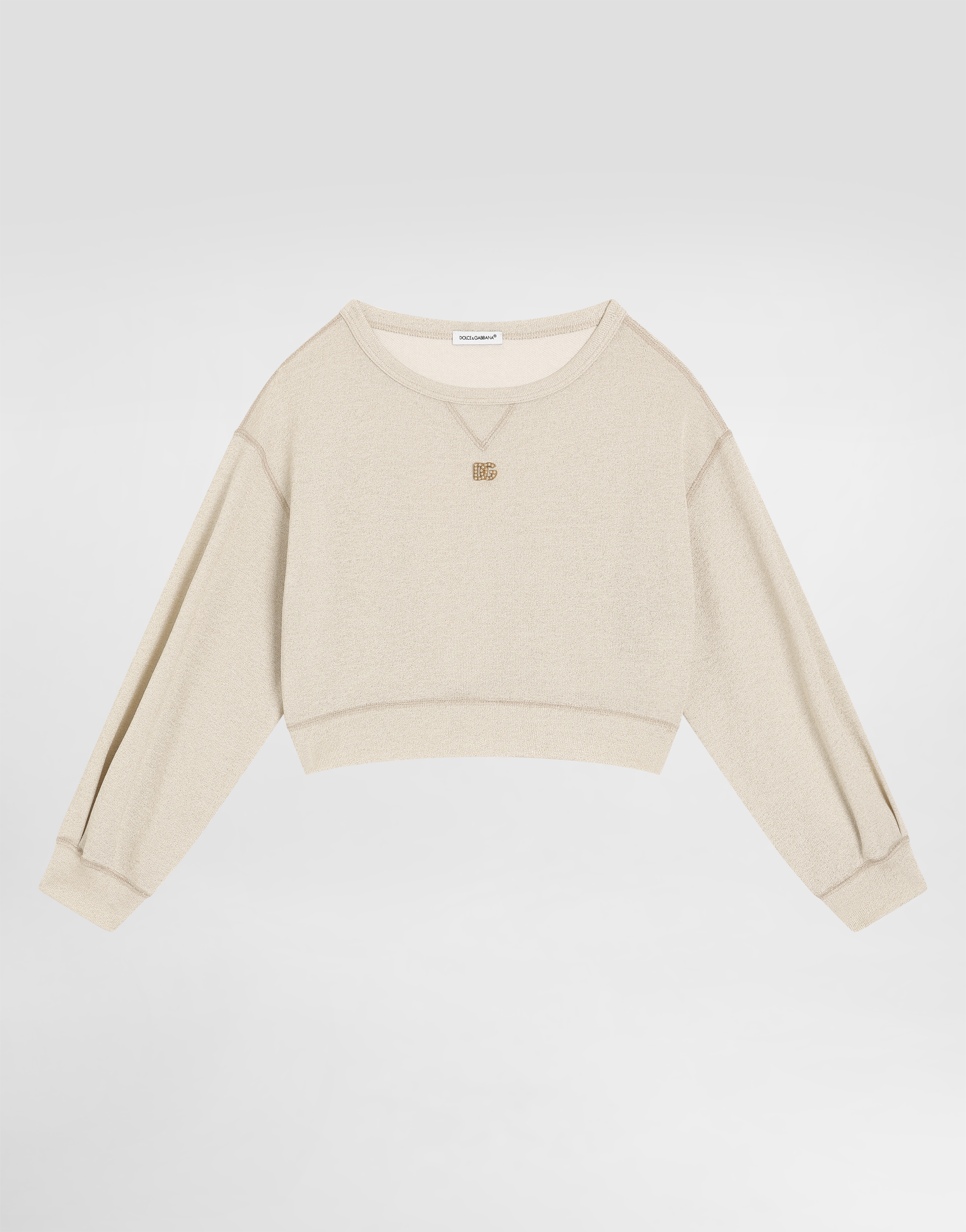 Round-neck sweatshirt with DG logo