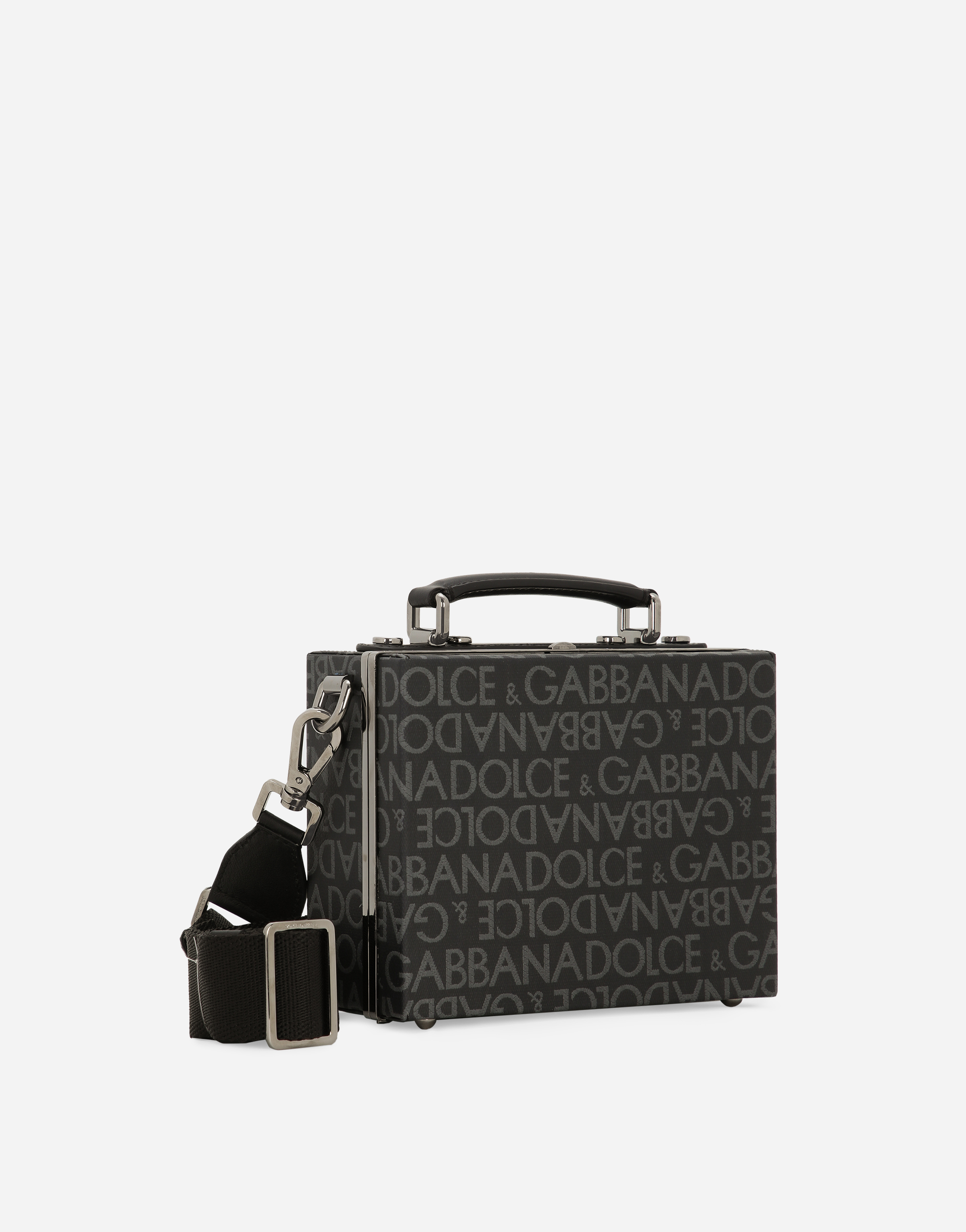  Dolce & Gabbana Tasche Box Aus Beschichtetem Jacquard - Mann Schultertasche Mehrfarbig Stoff Onesize 