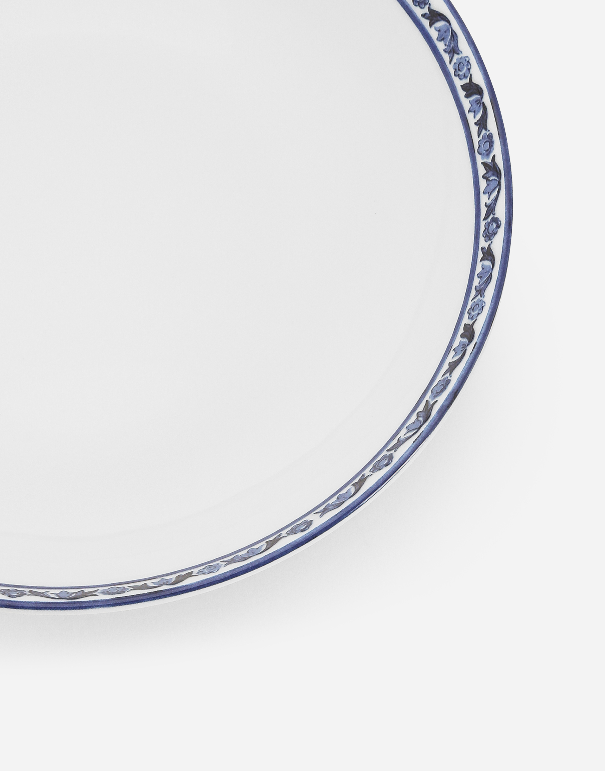 Dolce & Gabbana Set 2 Porcelain Soup Plates In Multicolor