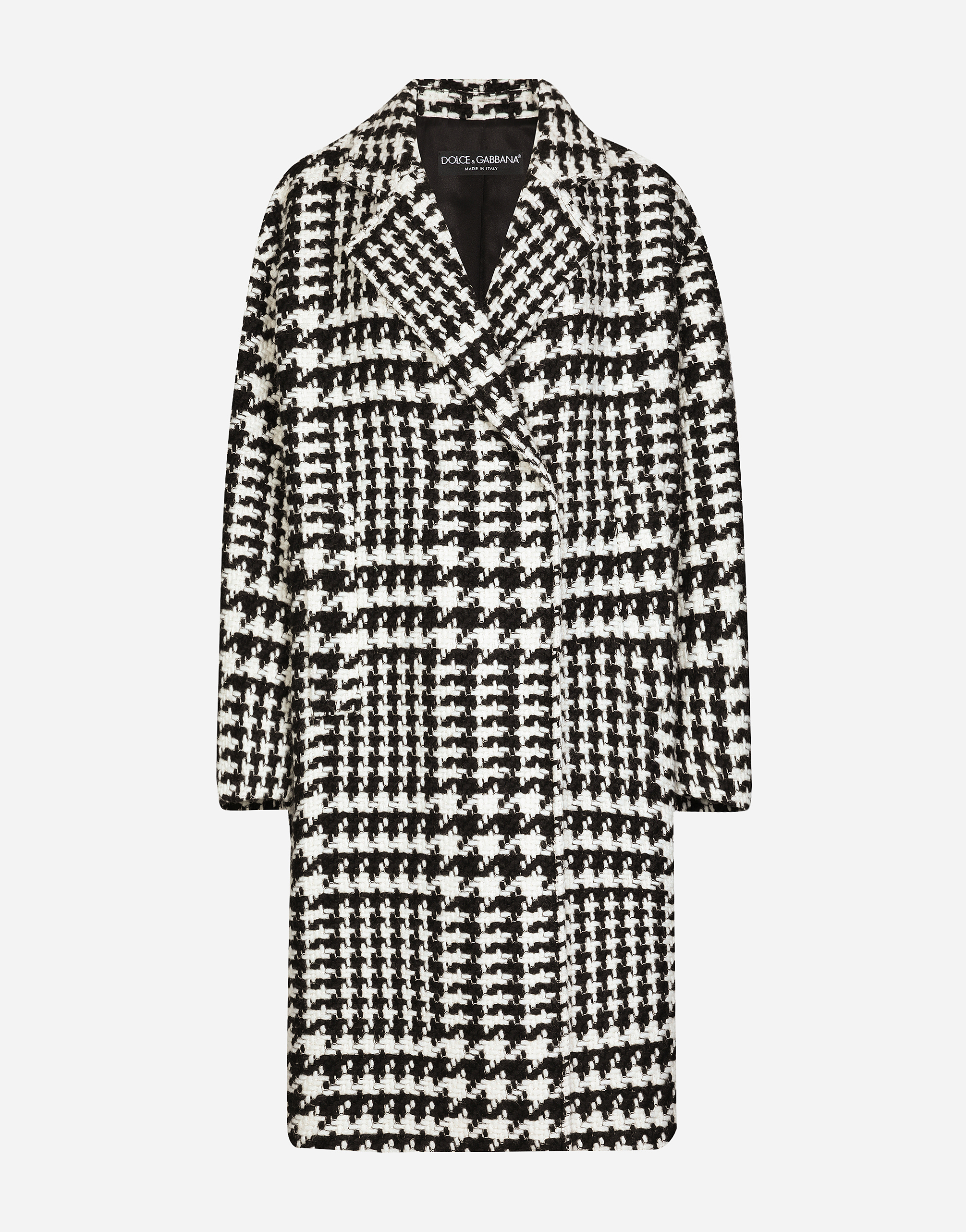 Dolce & Gabbana Oversize Houndstooth Coat - Woman Coats And Jackets Multicolor