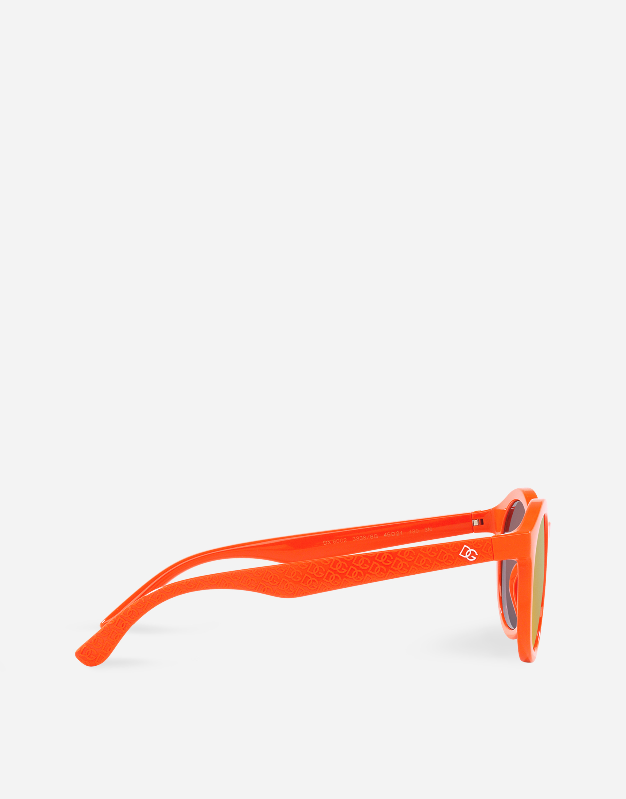 Shop Dolce & Gabbana Gamers Sunglasses In Orange