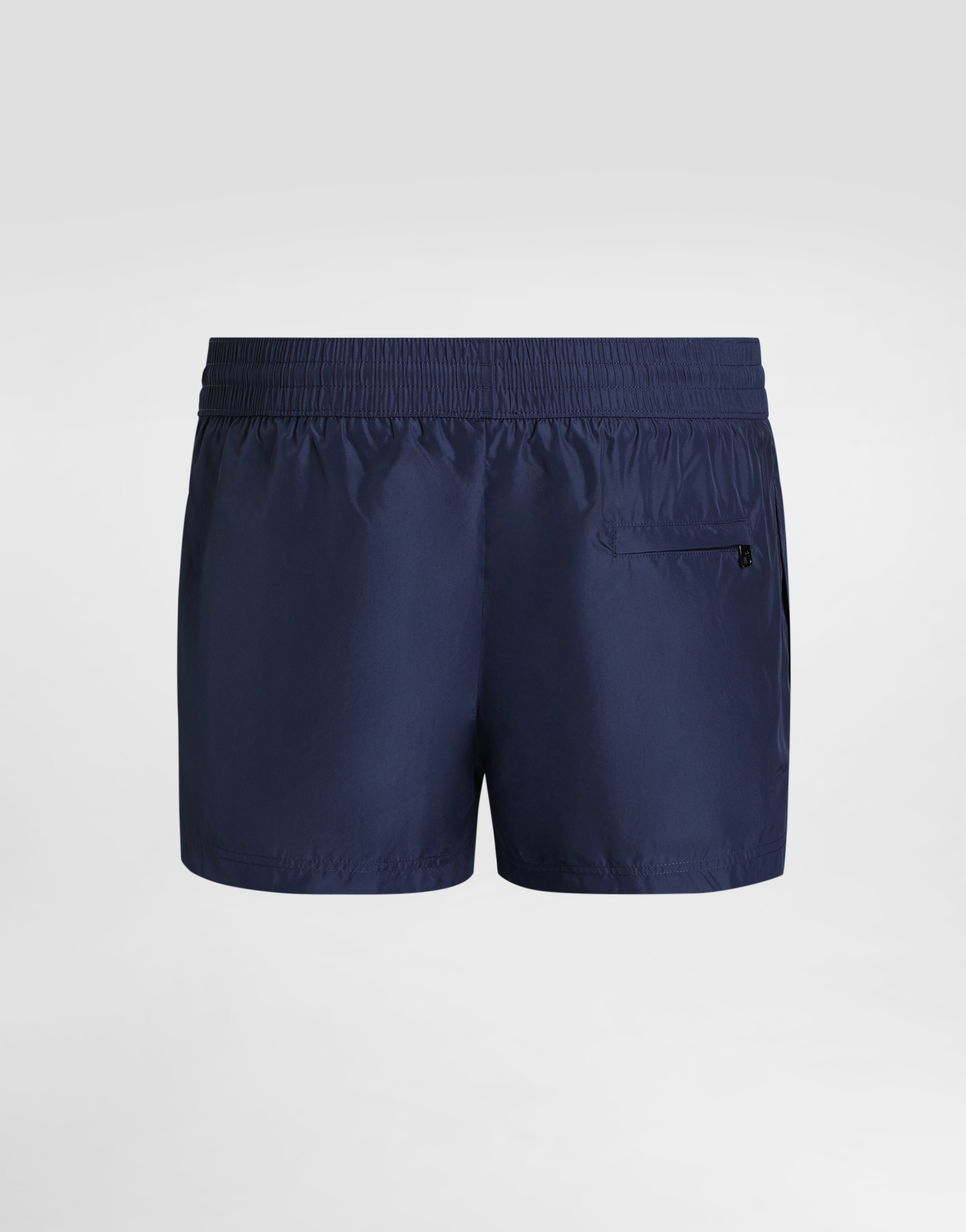 Dolce & Gabbana Logo Plaque Swim Short In Blue