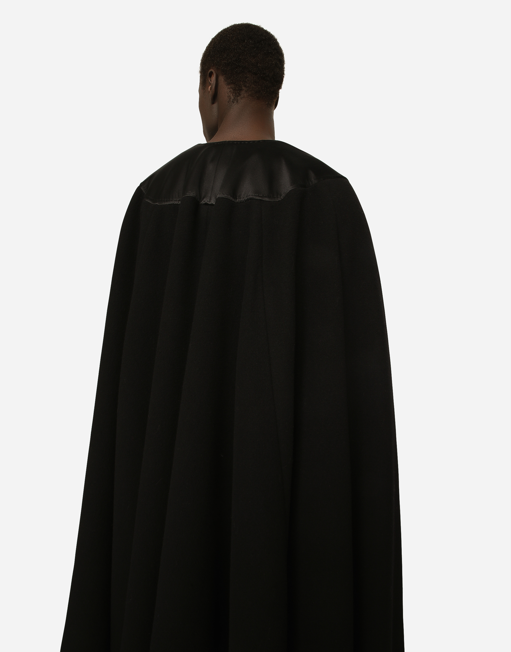 DOLCE & GABBANA DOUBLE WOOL BAIZE CAPE