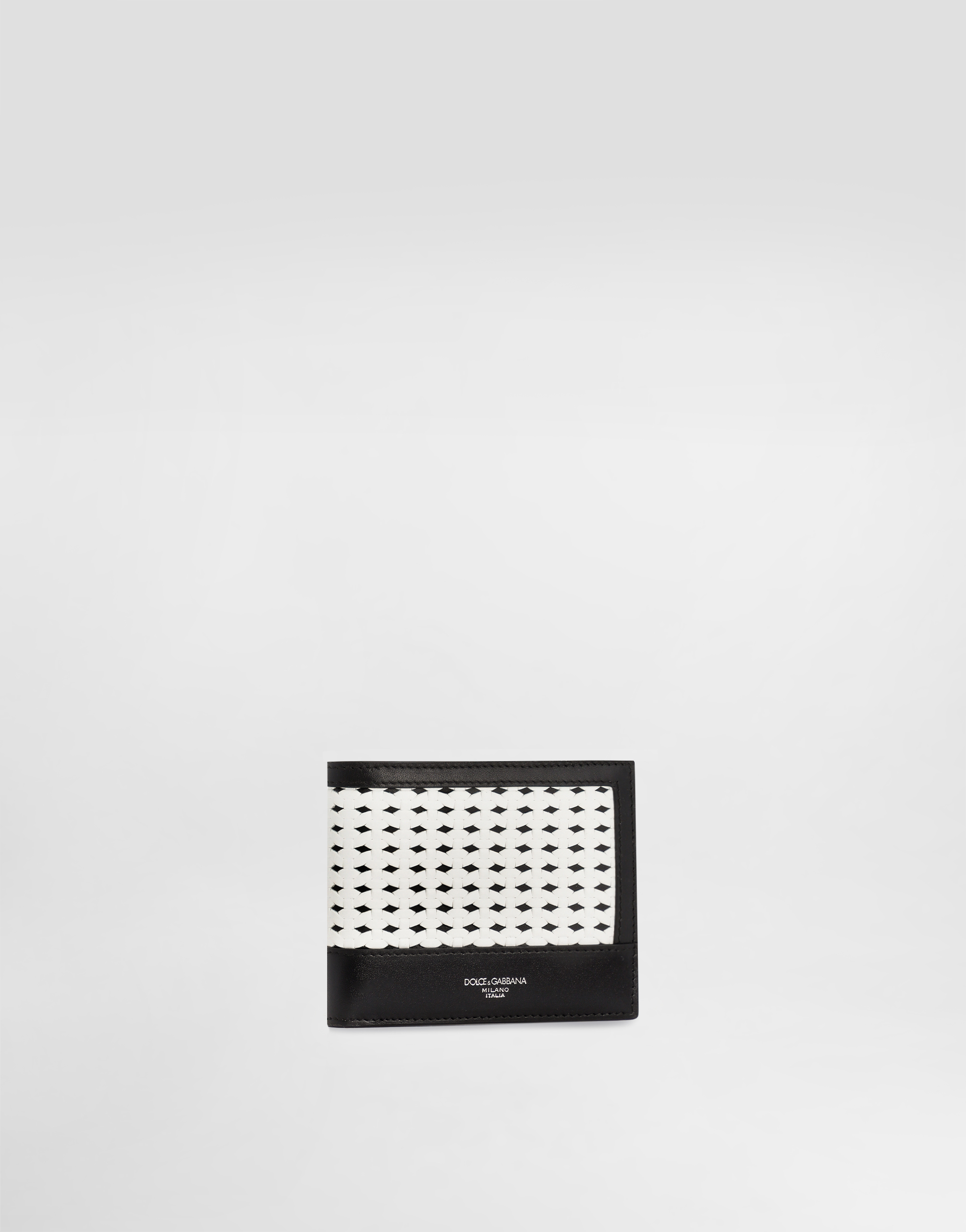  Dolce & Gabbana Dolce & Gabbana Woven Plongé Calfskin Wallet - Man Wallets And Small Leather Goods Multi-colored Onesize 