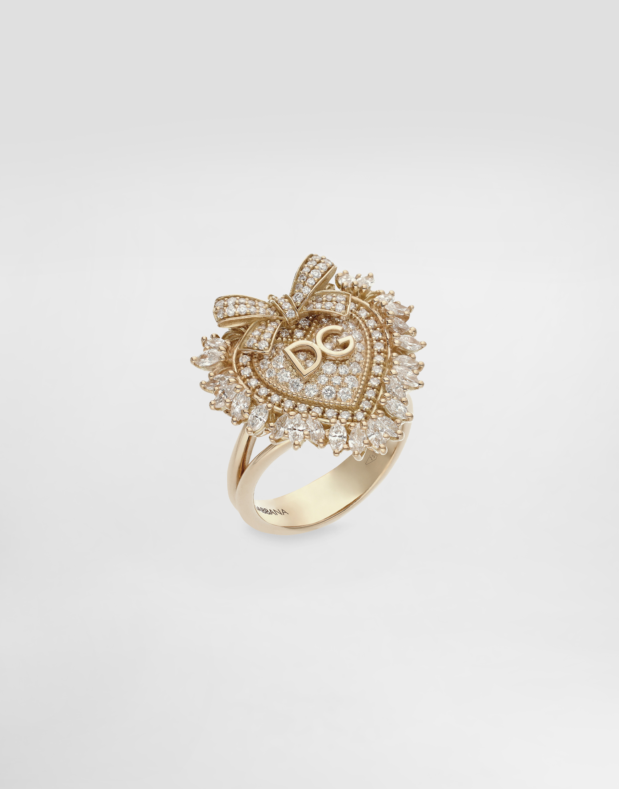 Devotion Ring 18 carat yellow gold and diamonds