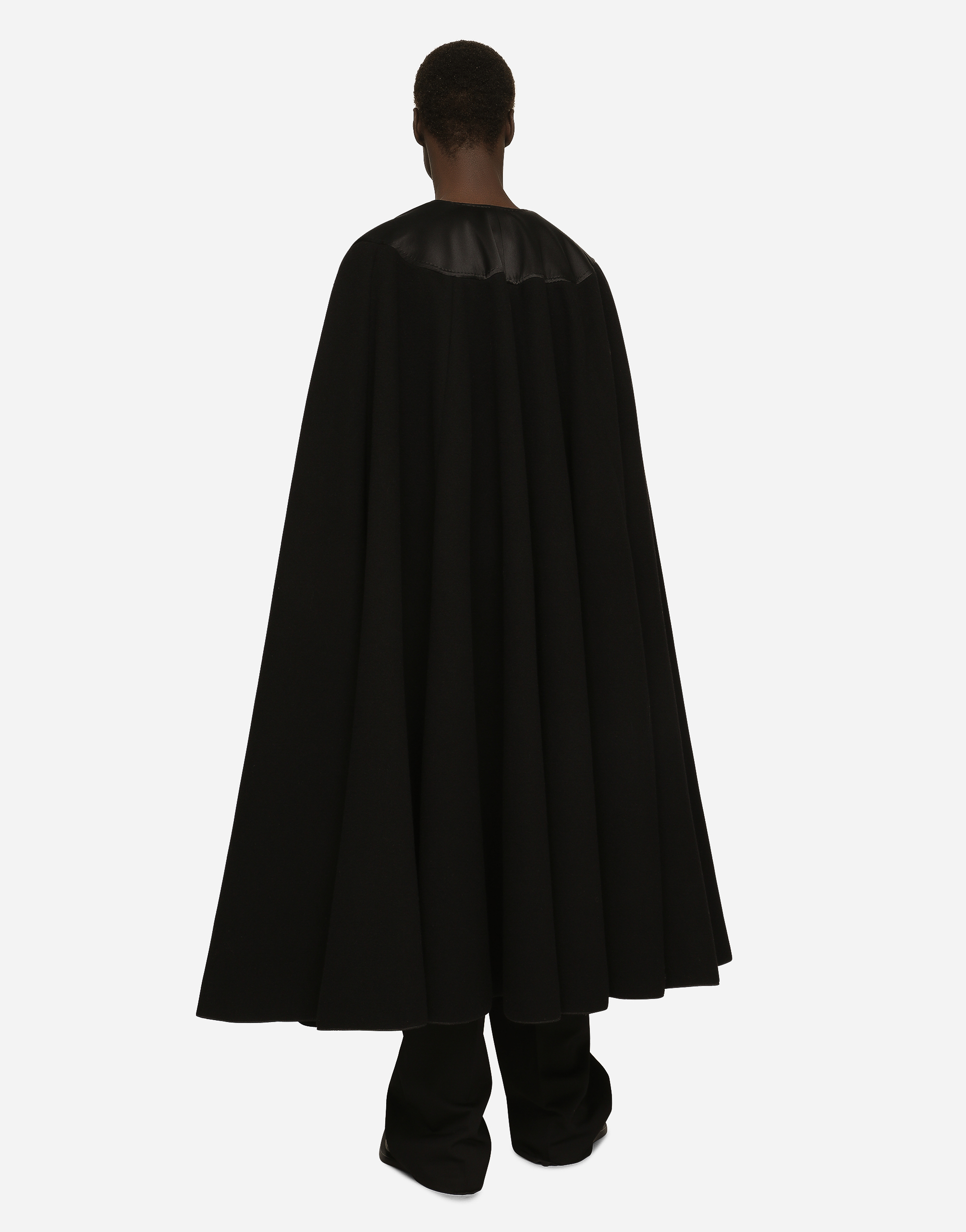 DOLCE & GABBANA DOUBLE WOOL BAIZE CAPE