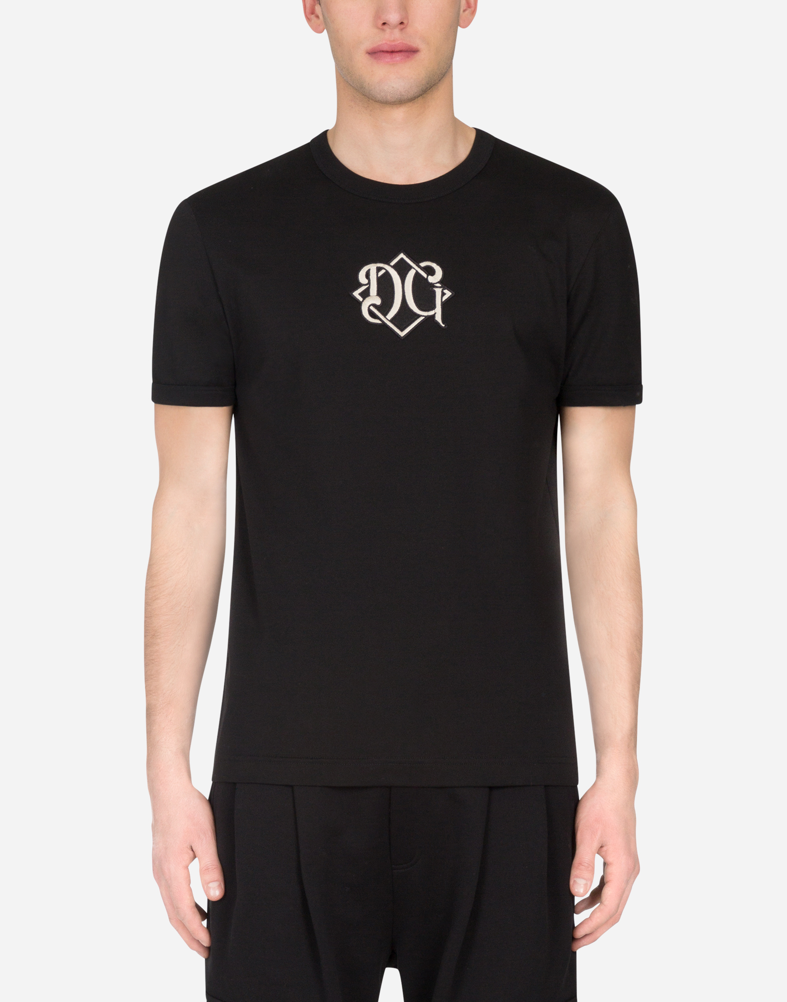 ●Dolce&Gabbana●DG パッチ コットン Tシャツ Tシャツ コットン DGパッチ