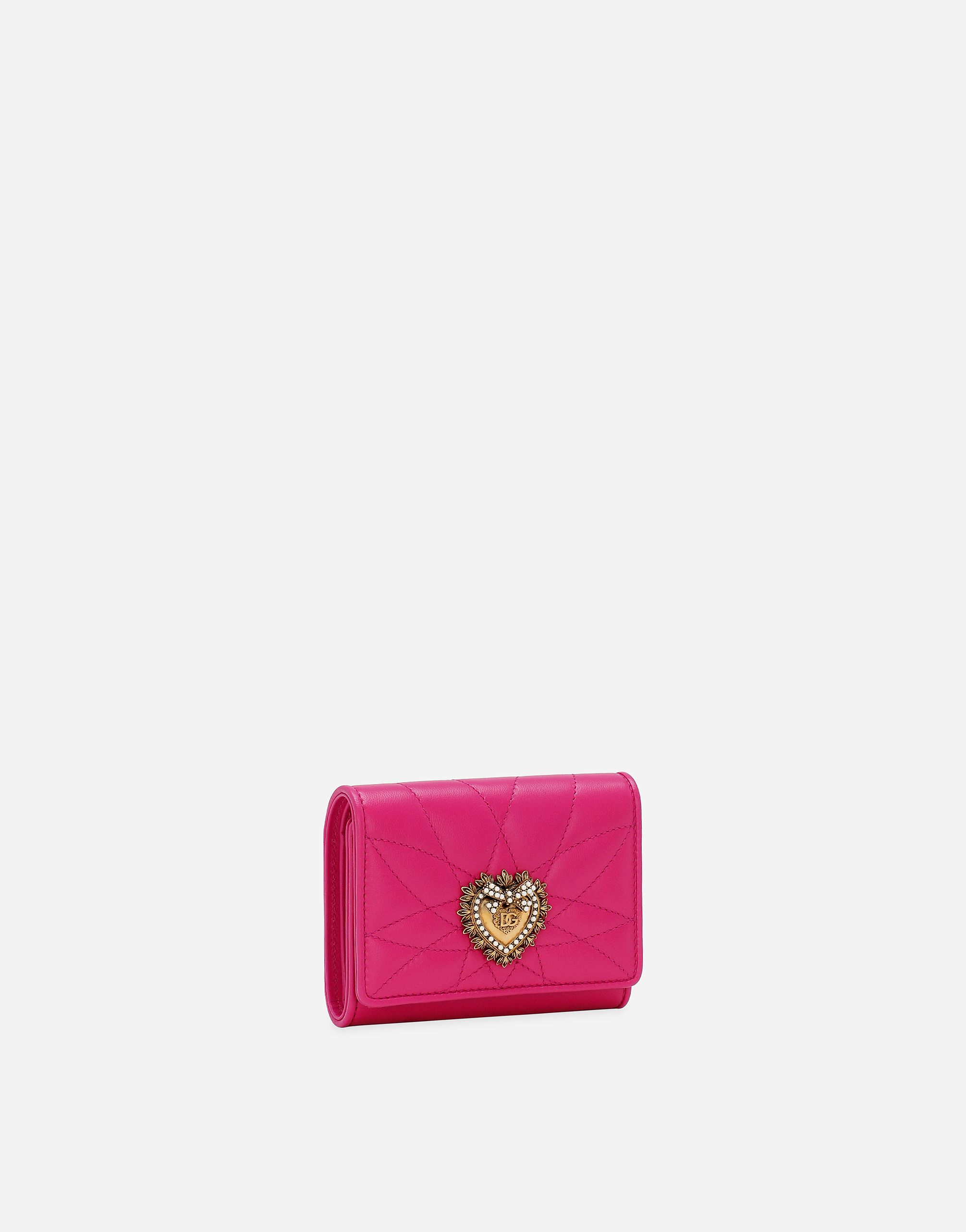 Dolce & Gabbana P.foglio French Flap In Pink
