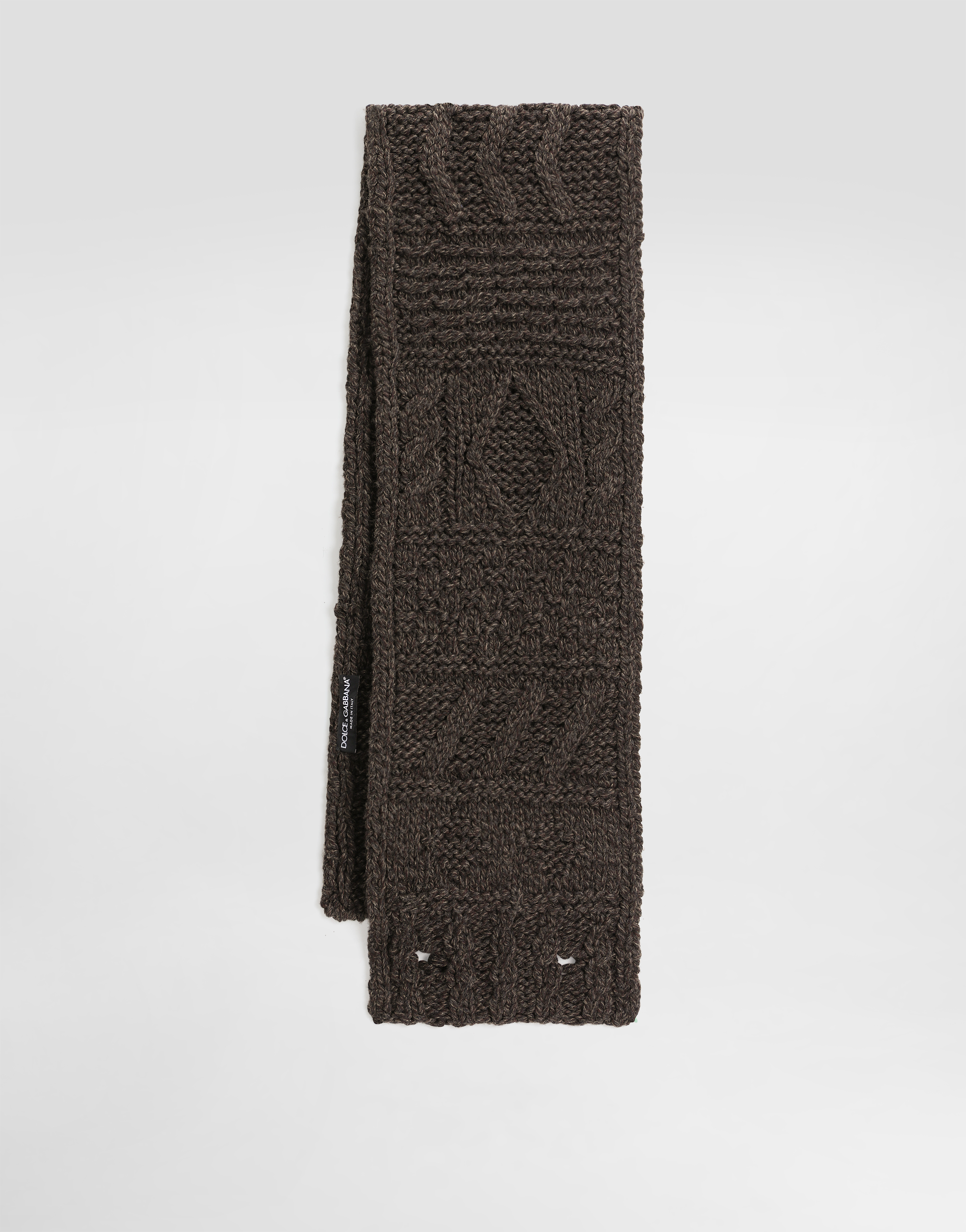 Wool knitted scarf