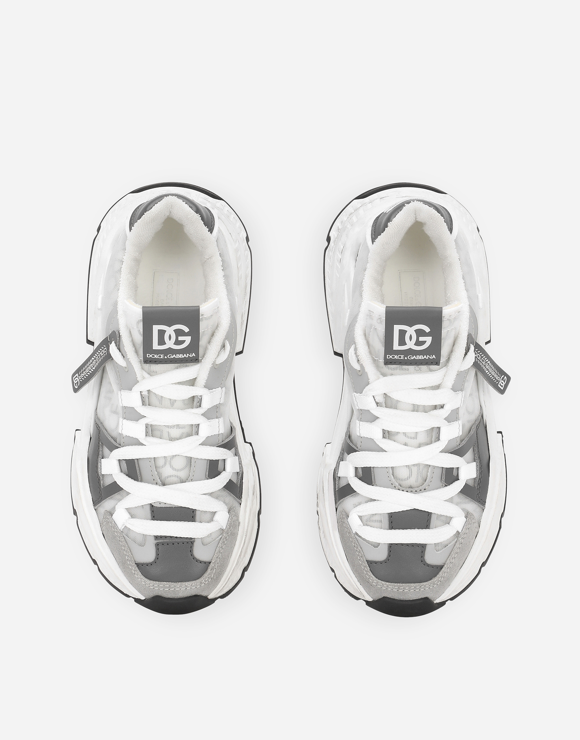 Dolce & Gabbana Airmaster Mesh Sneakers In White