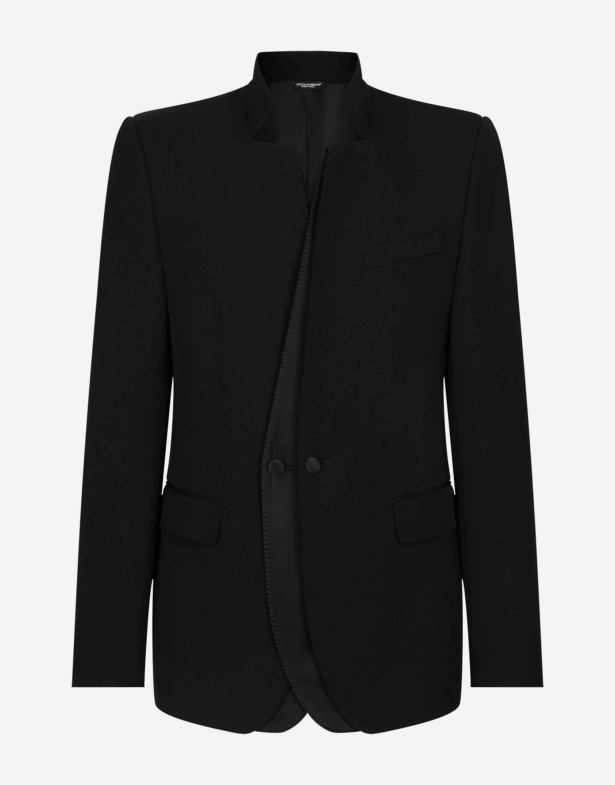 Dolce & Gabbana Single-breasted Wool Jacket - Man Suits And Blazers Black Wool