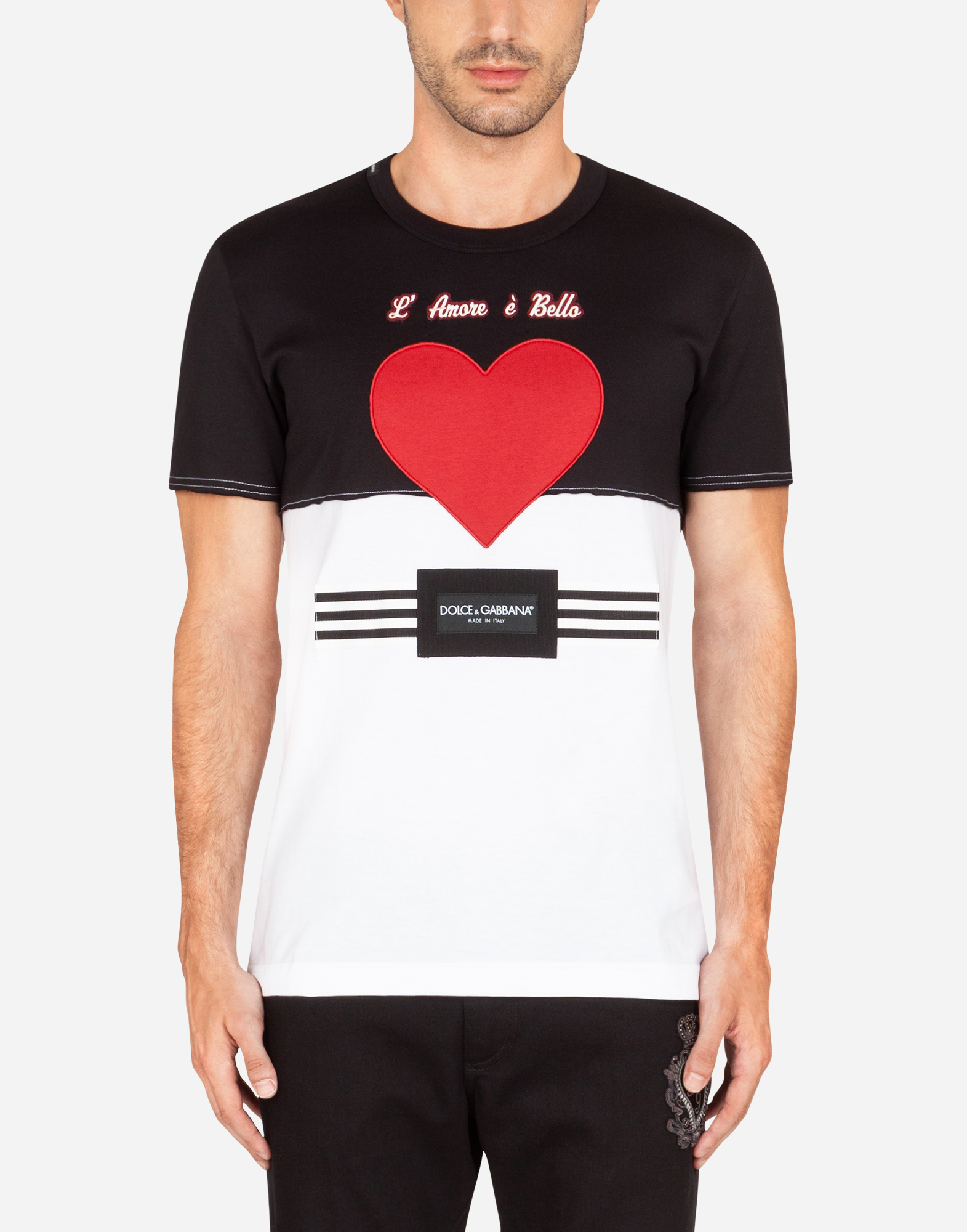 DOLCE & GABBANA メンズ カモフラージュ ハート Tシャツ J8012ZG7YEN_S9000_0.jpg