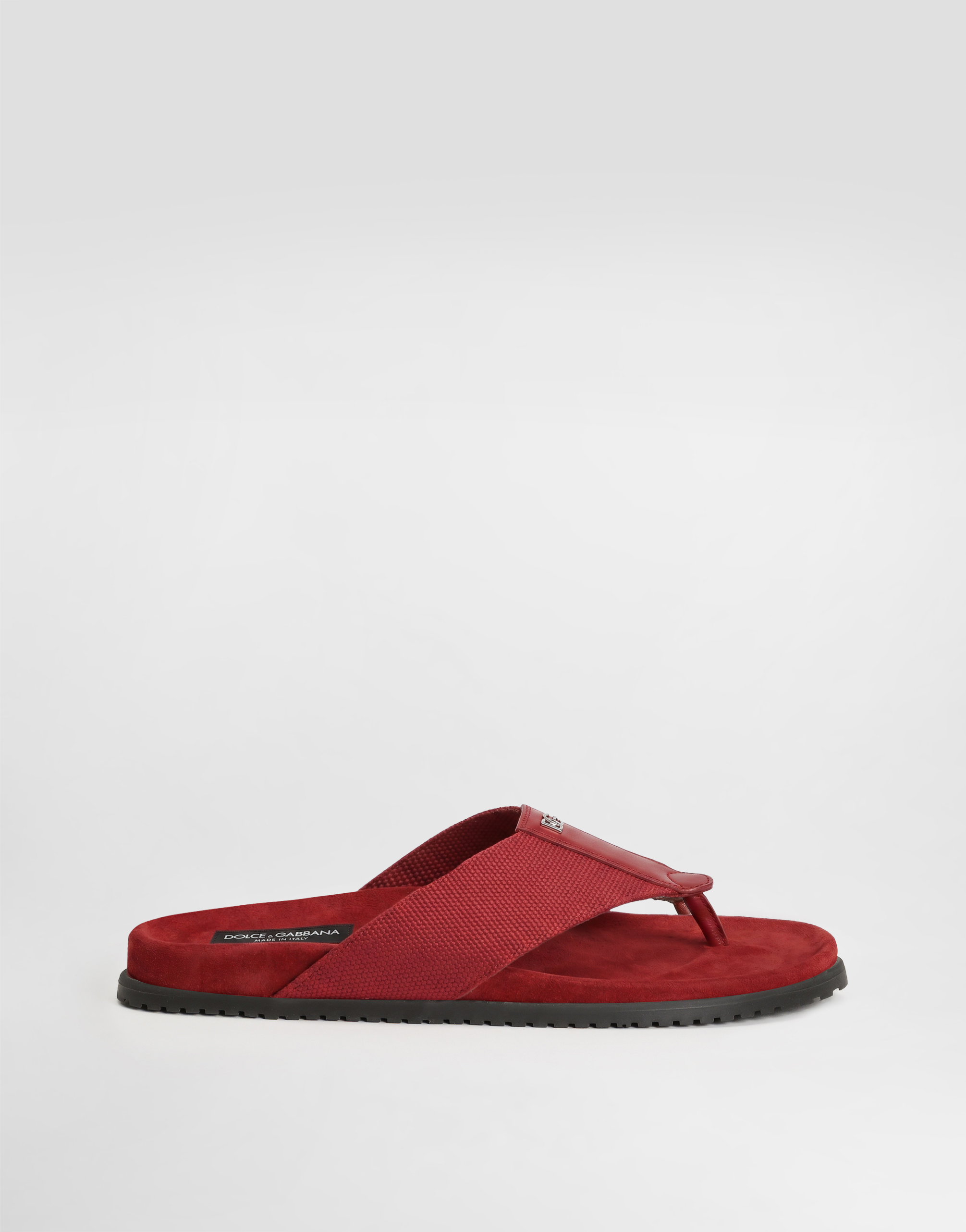 Dolce & Gabbana Logo Flip Flops In Multi