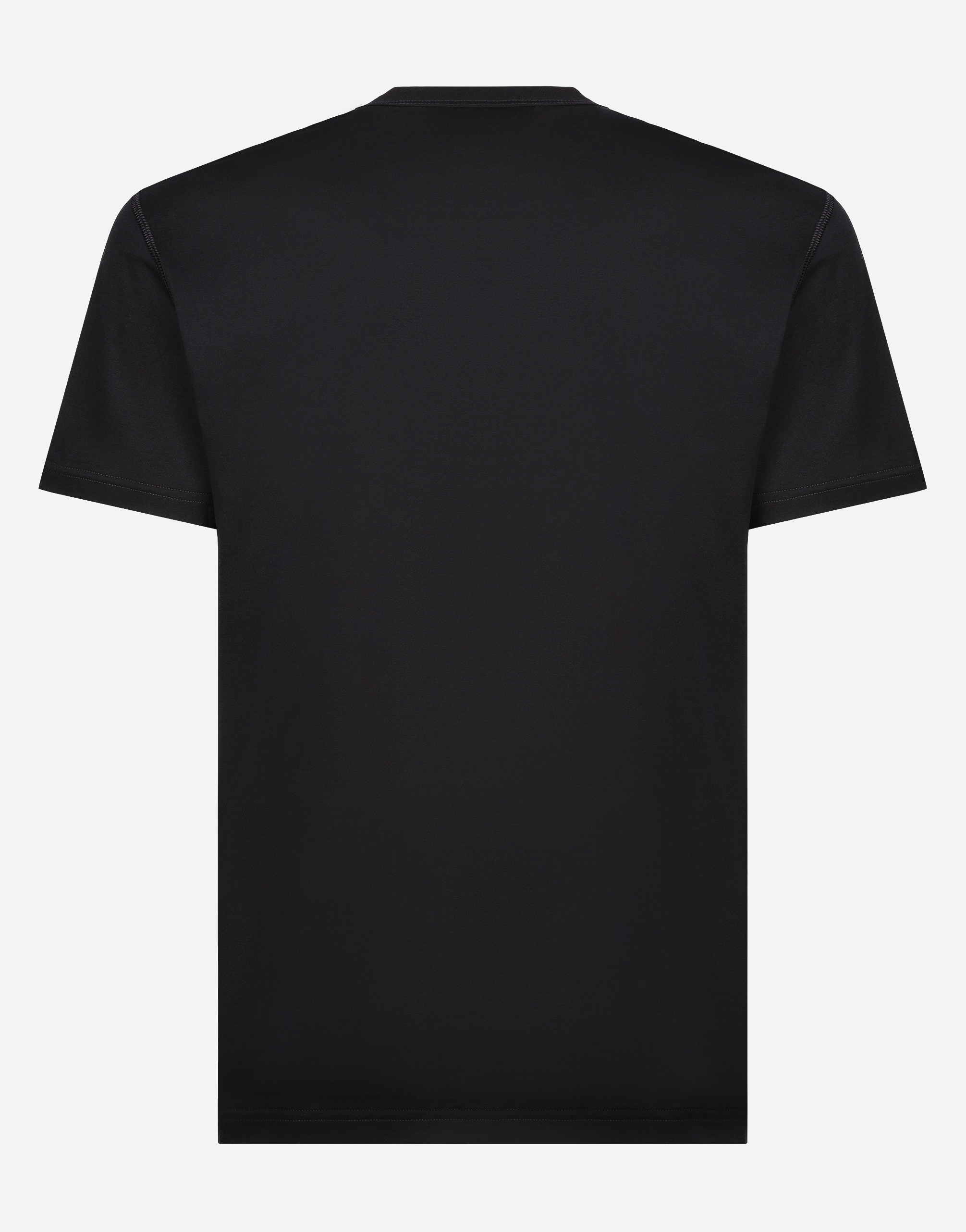 Dolce & Gabbana Logo V-neck T-shirt In Blue