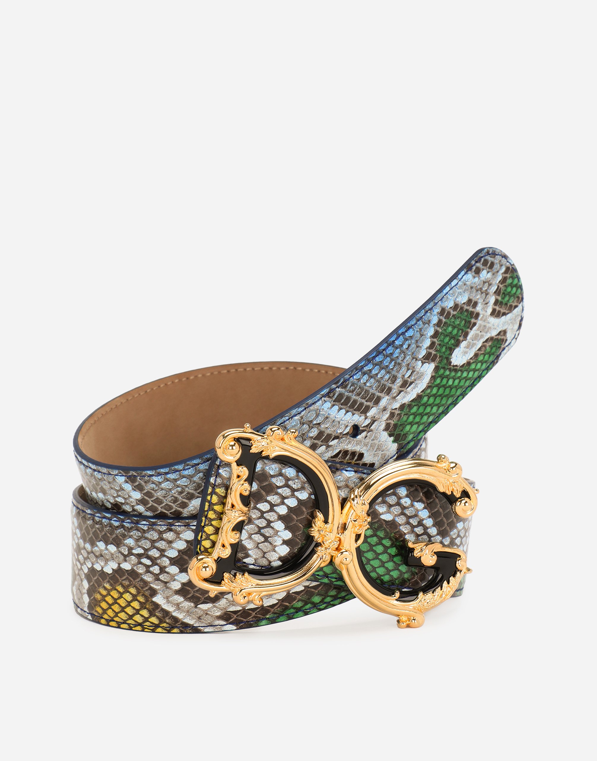 Shop Dolce & Gabbana Dg Girls Belt In ブルー