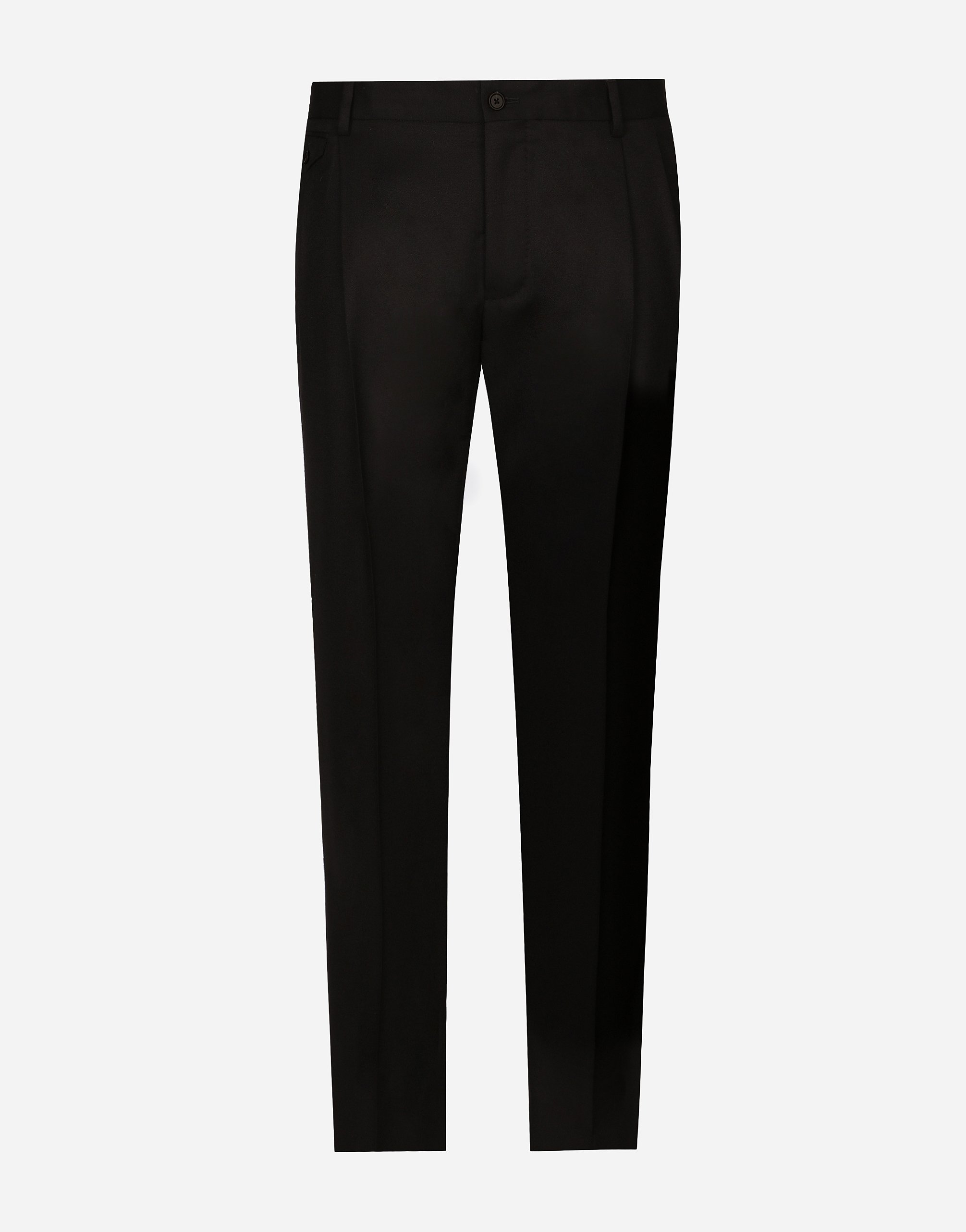 Dolce & Gabbana Tailored Flannel Pants - Man Pants And Shorts Black