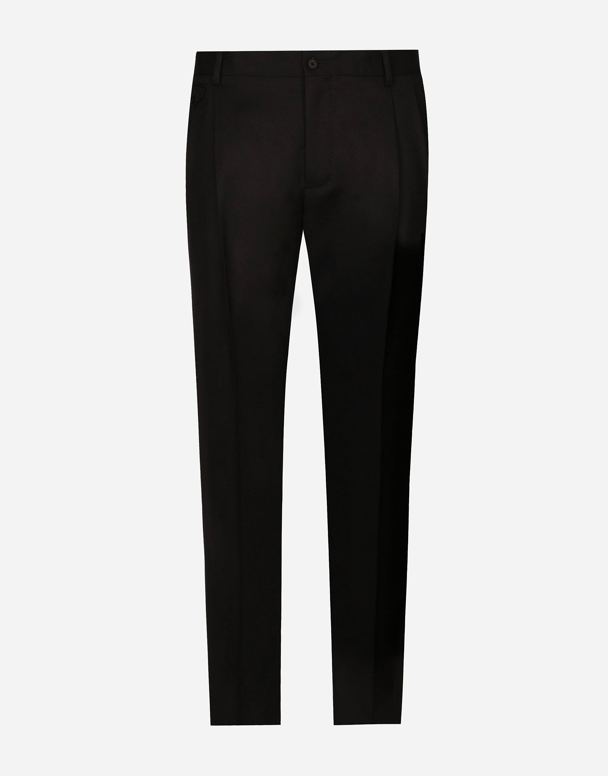 Dolce & Gabbana Tailored Flannel Pants - Man Pants And Shorts Black
