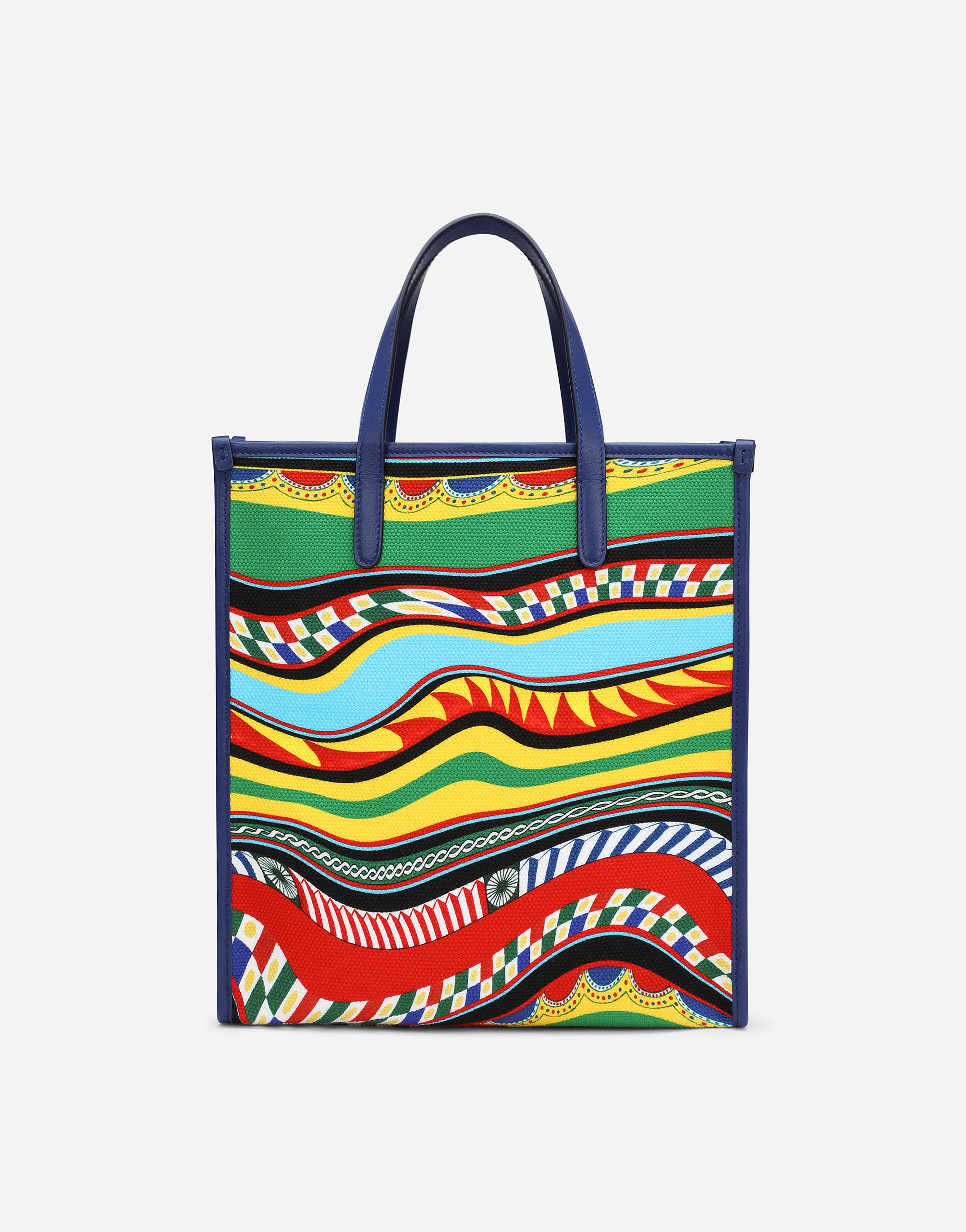 DOLCE & GABBANA SMALL PRINTED CANVAS SHOPPER