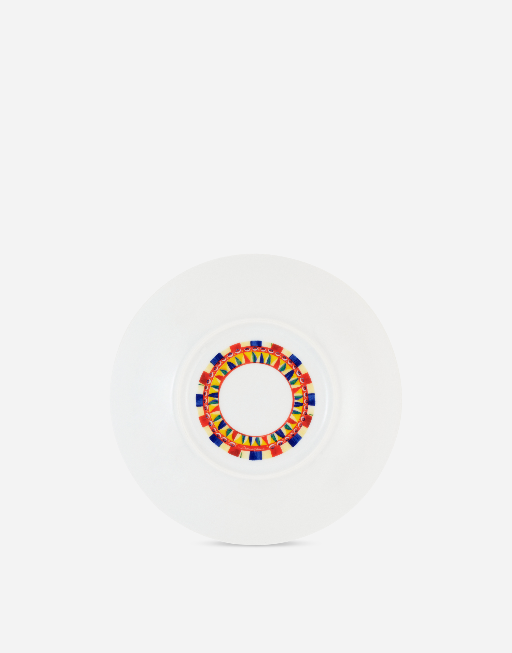 Dolce & Gabbana Set 2 Porcelain Soup Plates In Multicolor