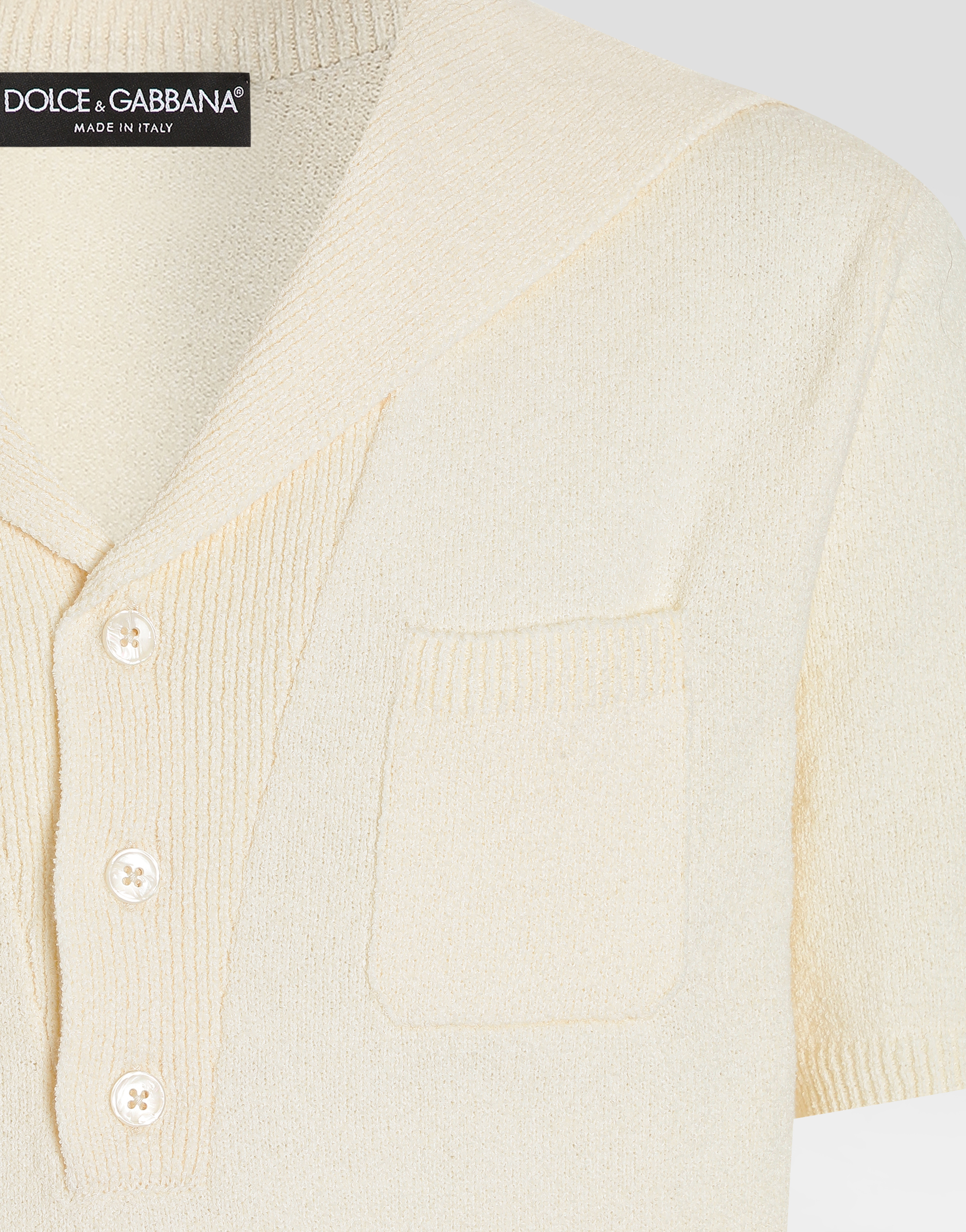  Dolce & Gabbana Cotton Polo Shirt - Mann Strickwaren Beigne 58 