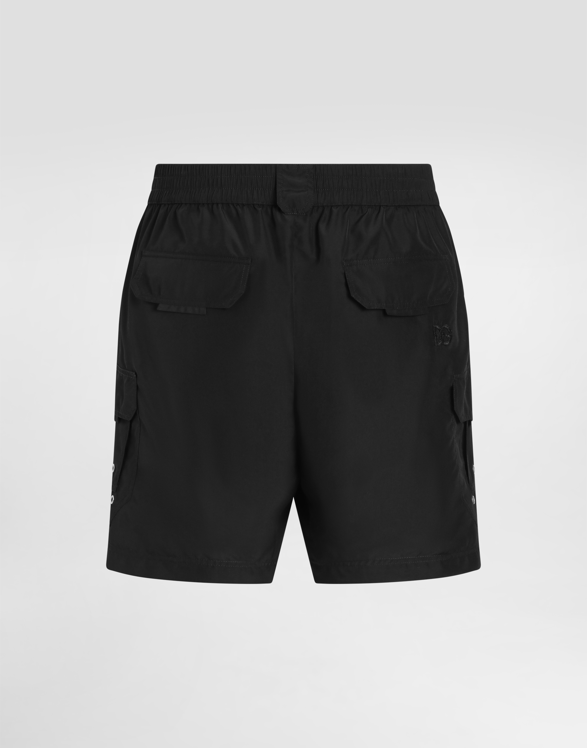 Dolce & Gabbana Drawstring Swim Shorts In Black