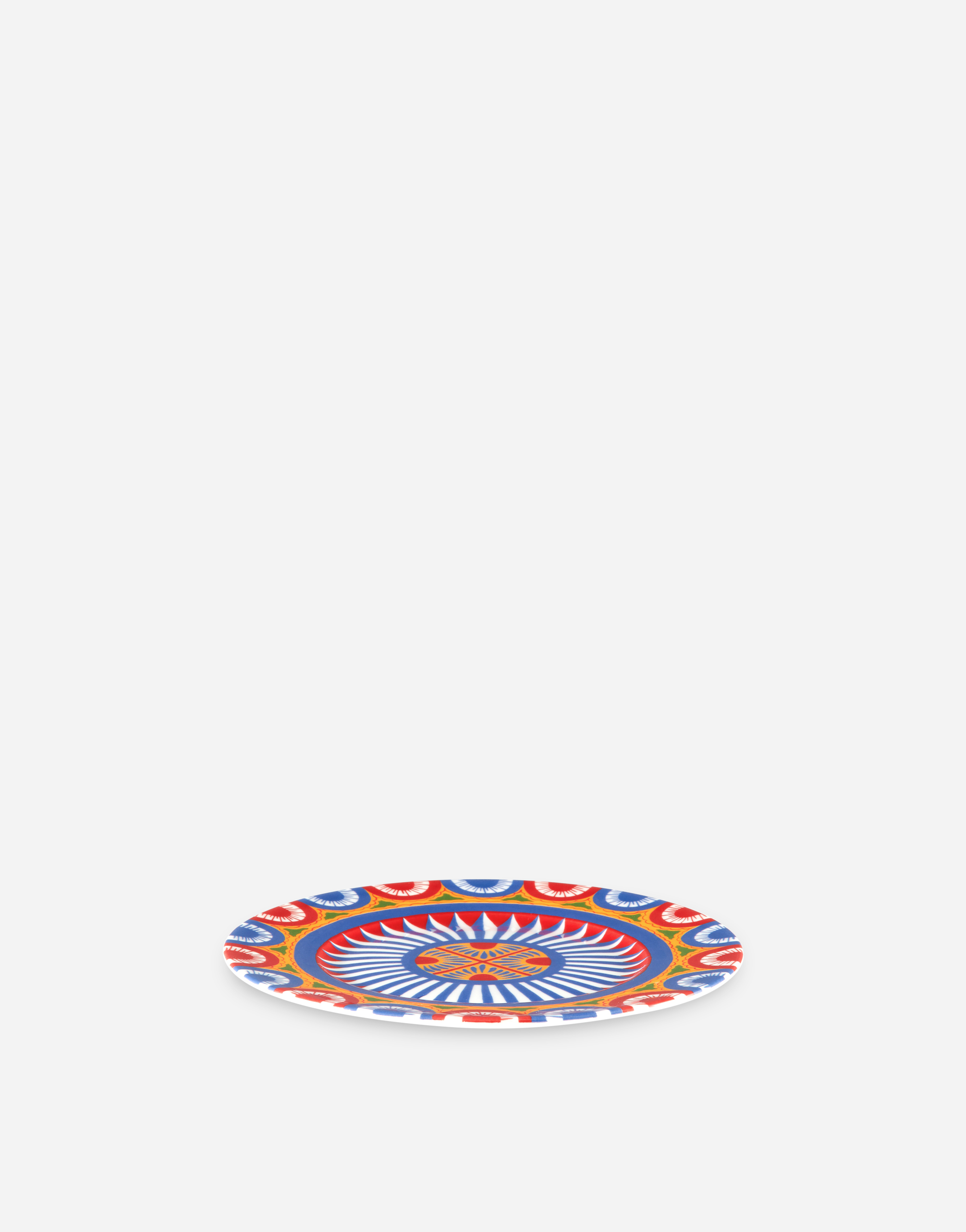 Dolce & Gabbana Set 2 Bread Plates In Fine Porcelain In Multicolor