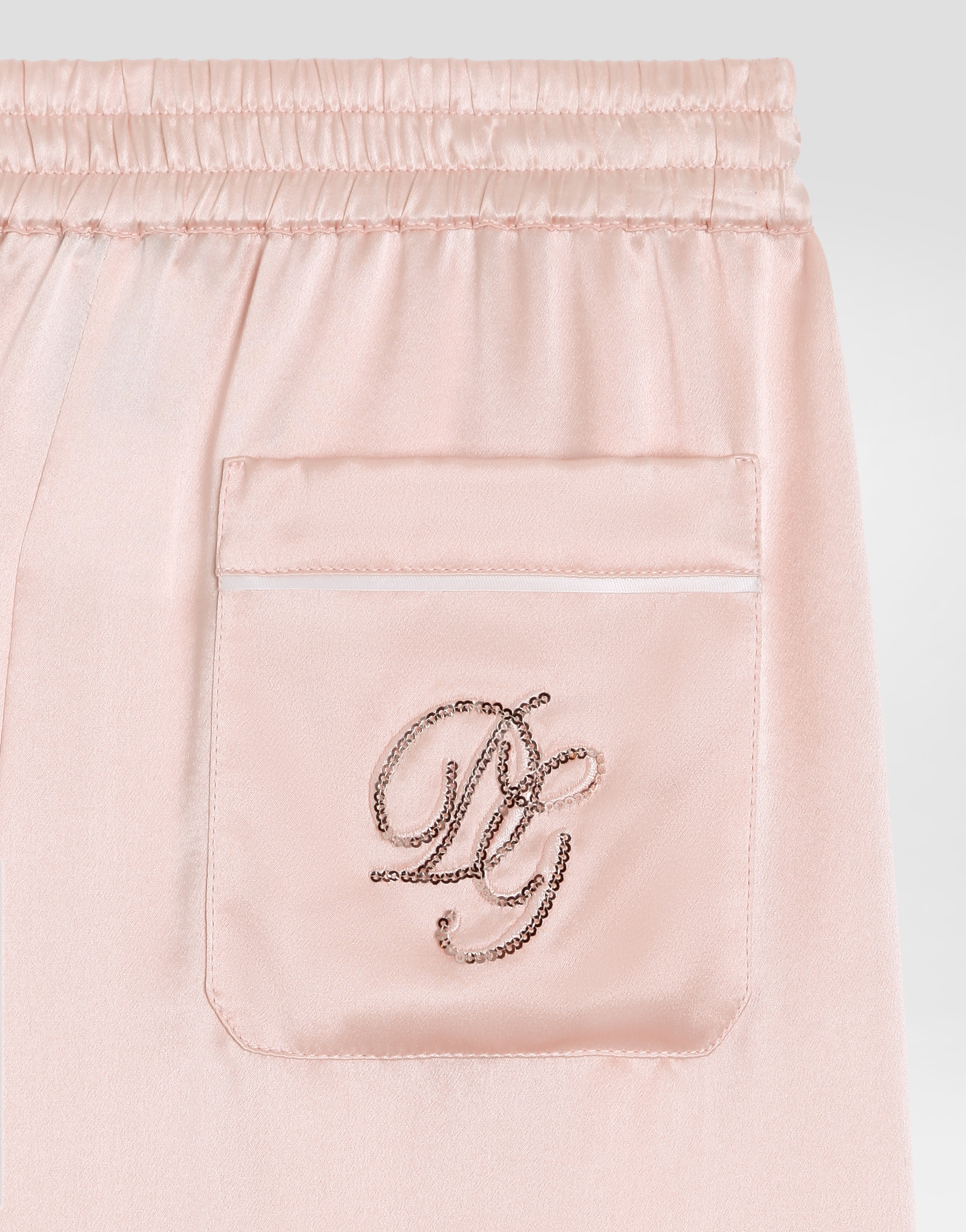 Silk satin vanity trousers