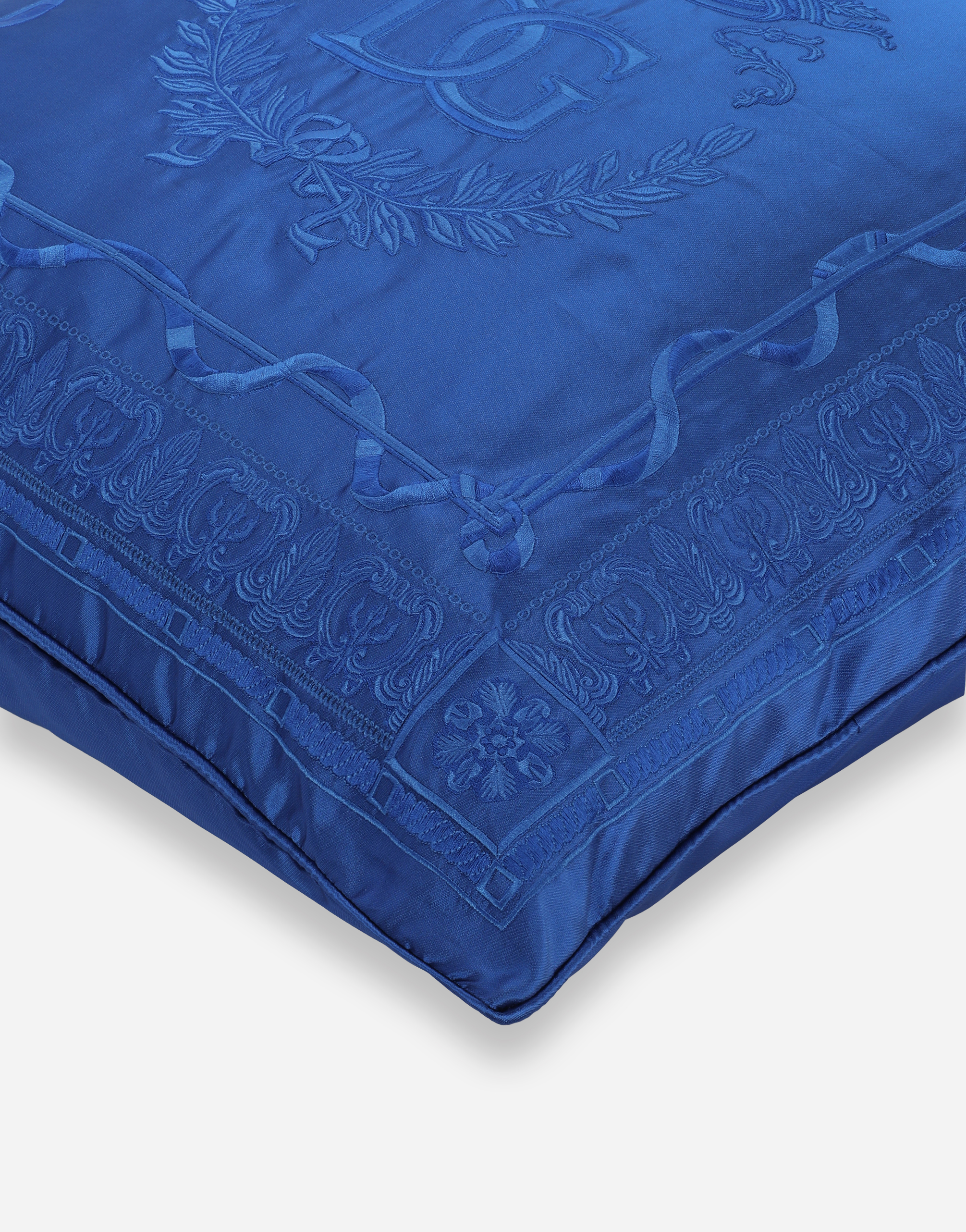 Dolce & Gabbana Mikado Silk Cushion Large In Multicolor