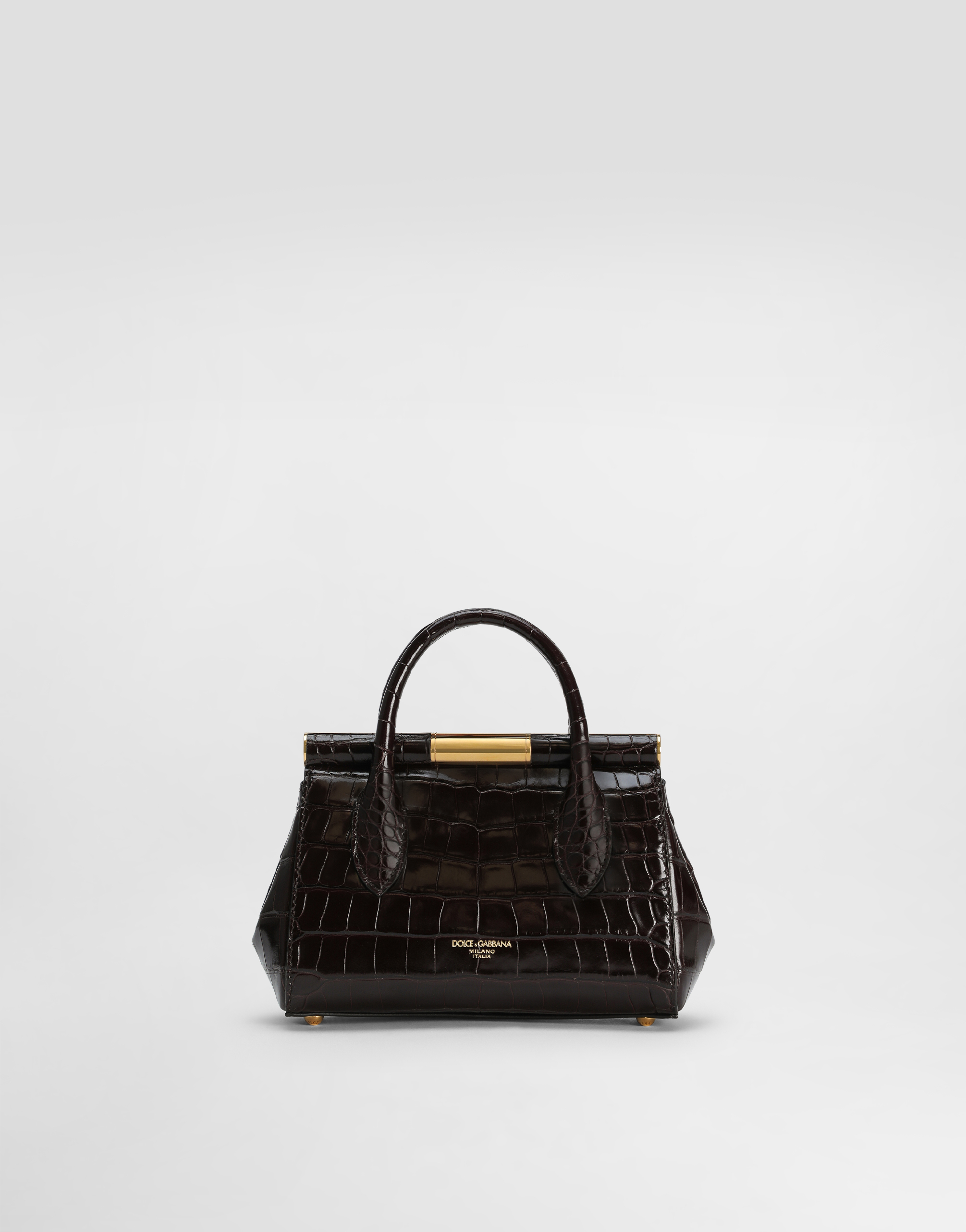 Marlene day mini handbag in polished alligator
