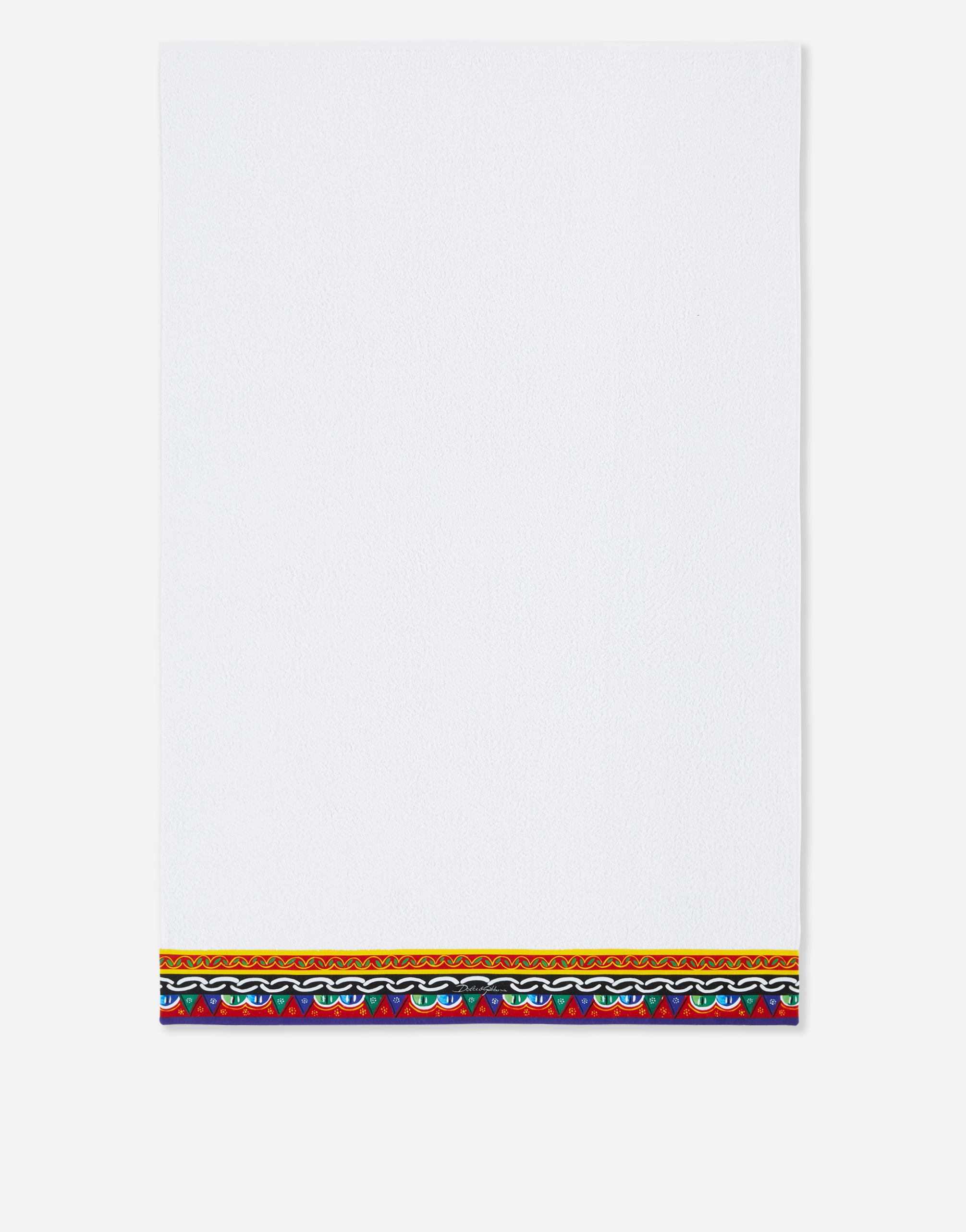 Dolce & Gabbana Set Of Five Terry Cotton Towels In Multicolor