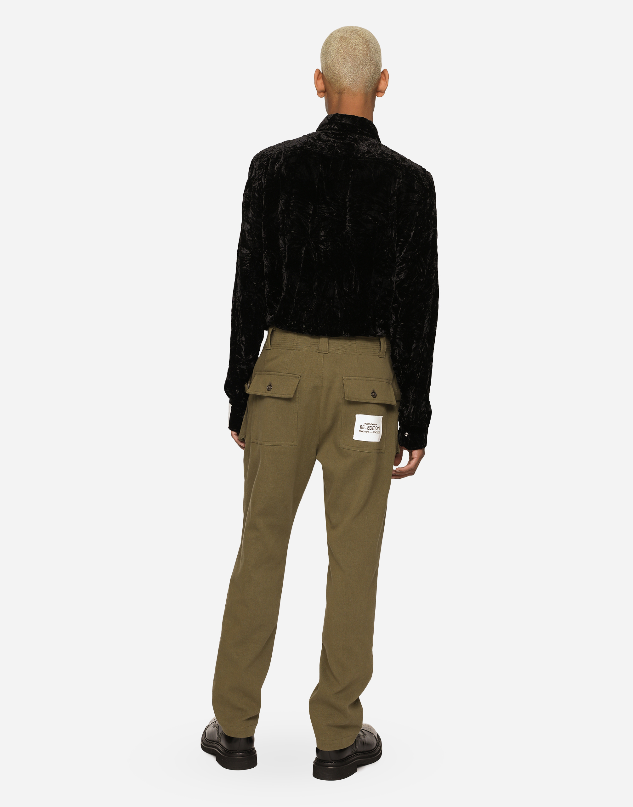 DOLCE & GABBANA STRETCH GABARDINE PANTS