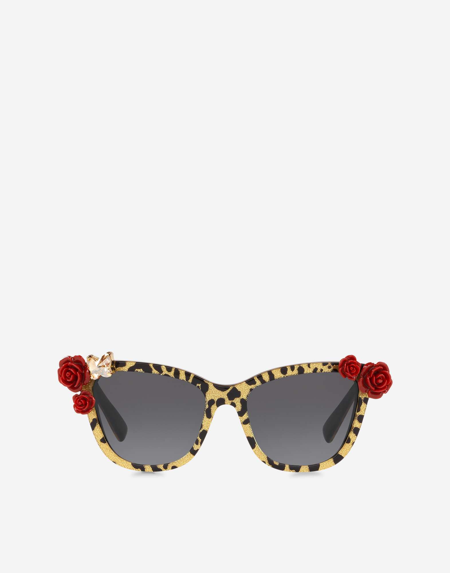 Dolce & Gabbana Kids' Woman Accessories In Leopard Print / Gold Glitter