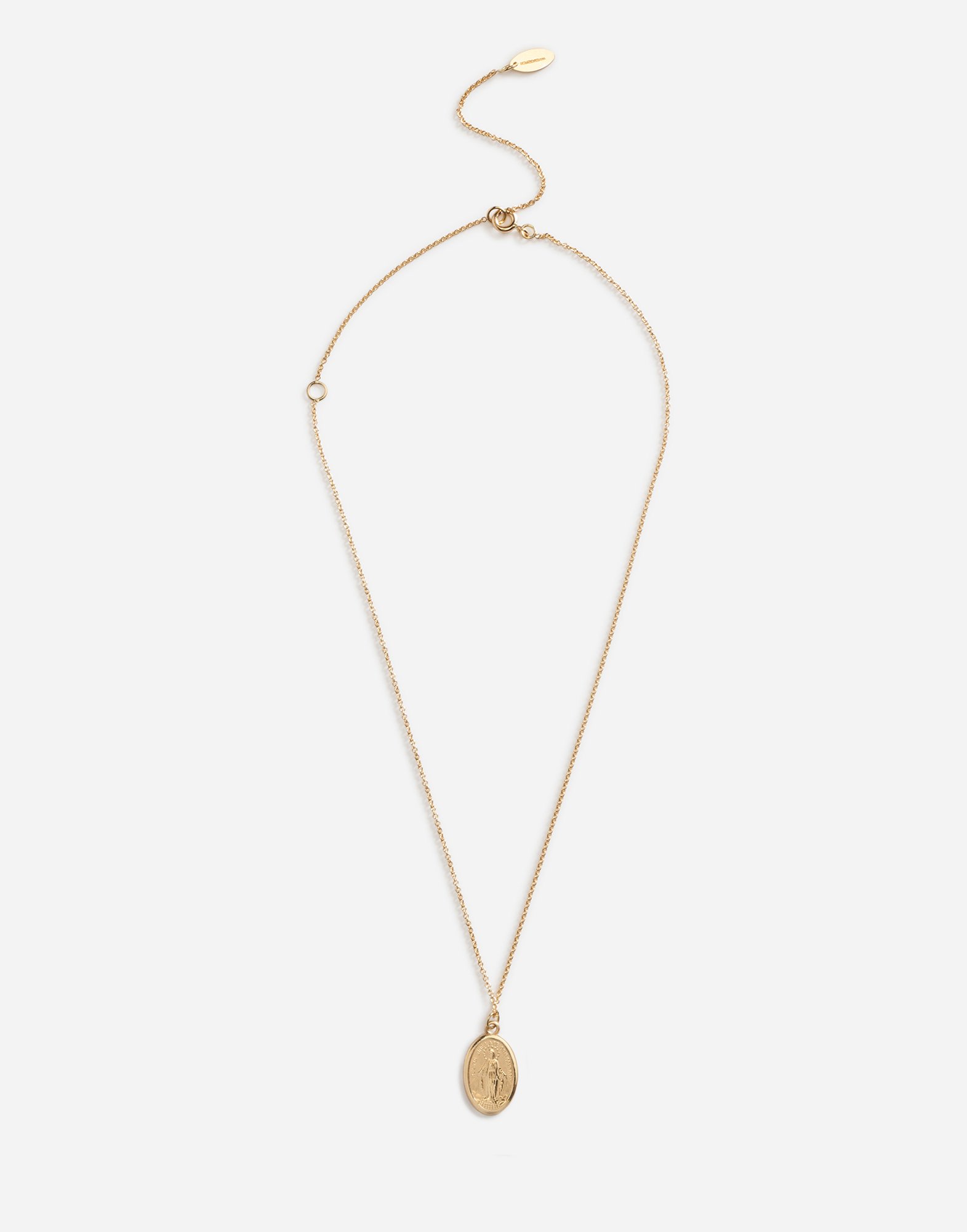 DOLCE & GABBANA NECKLACE WITH VIRGIN MARY MEDALLION
