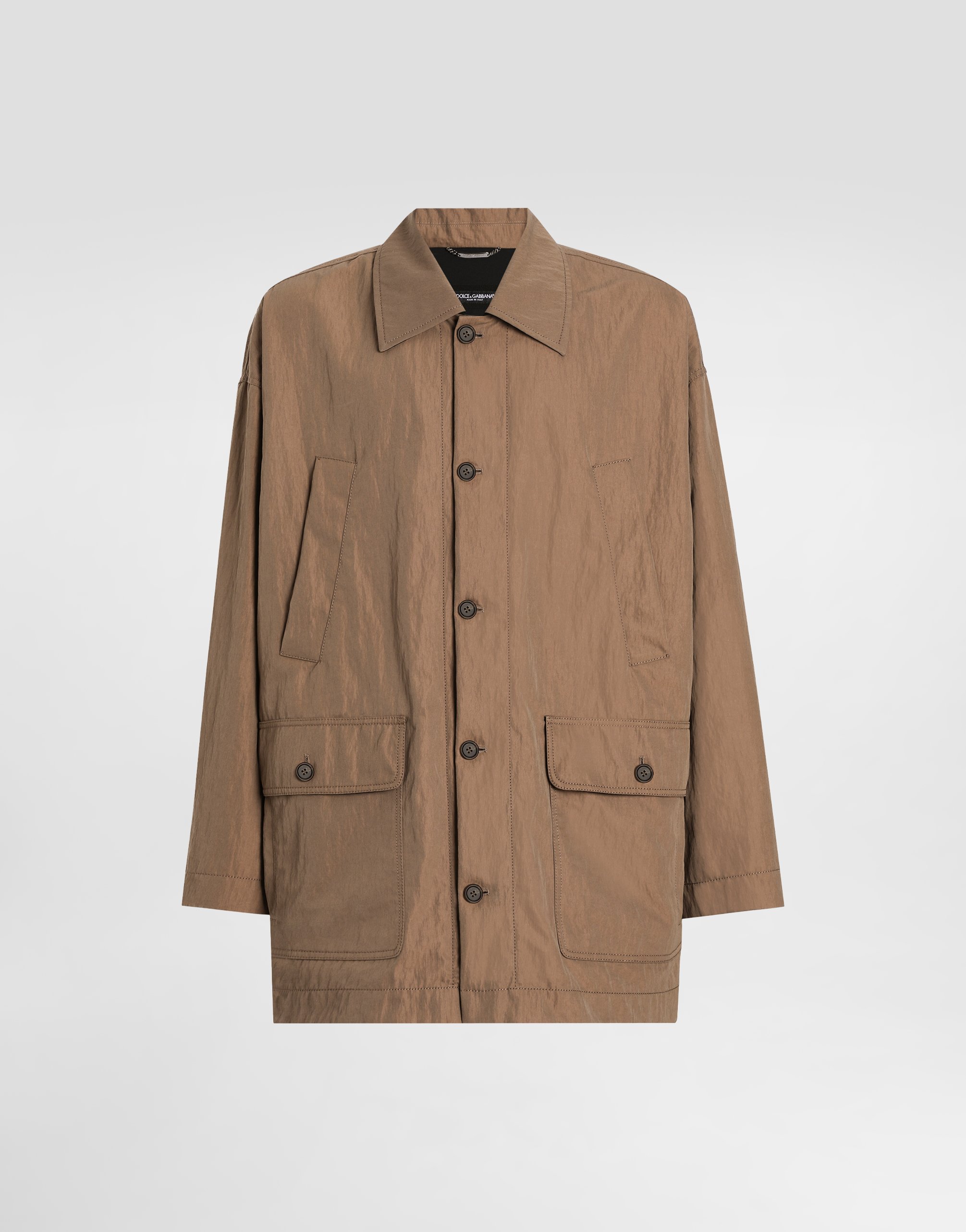 Dolce & Gabbana Technical Fabric Parka With Tag - Man Coats And Jackets Beige Xs