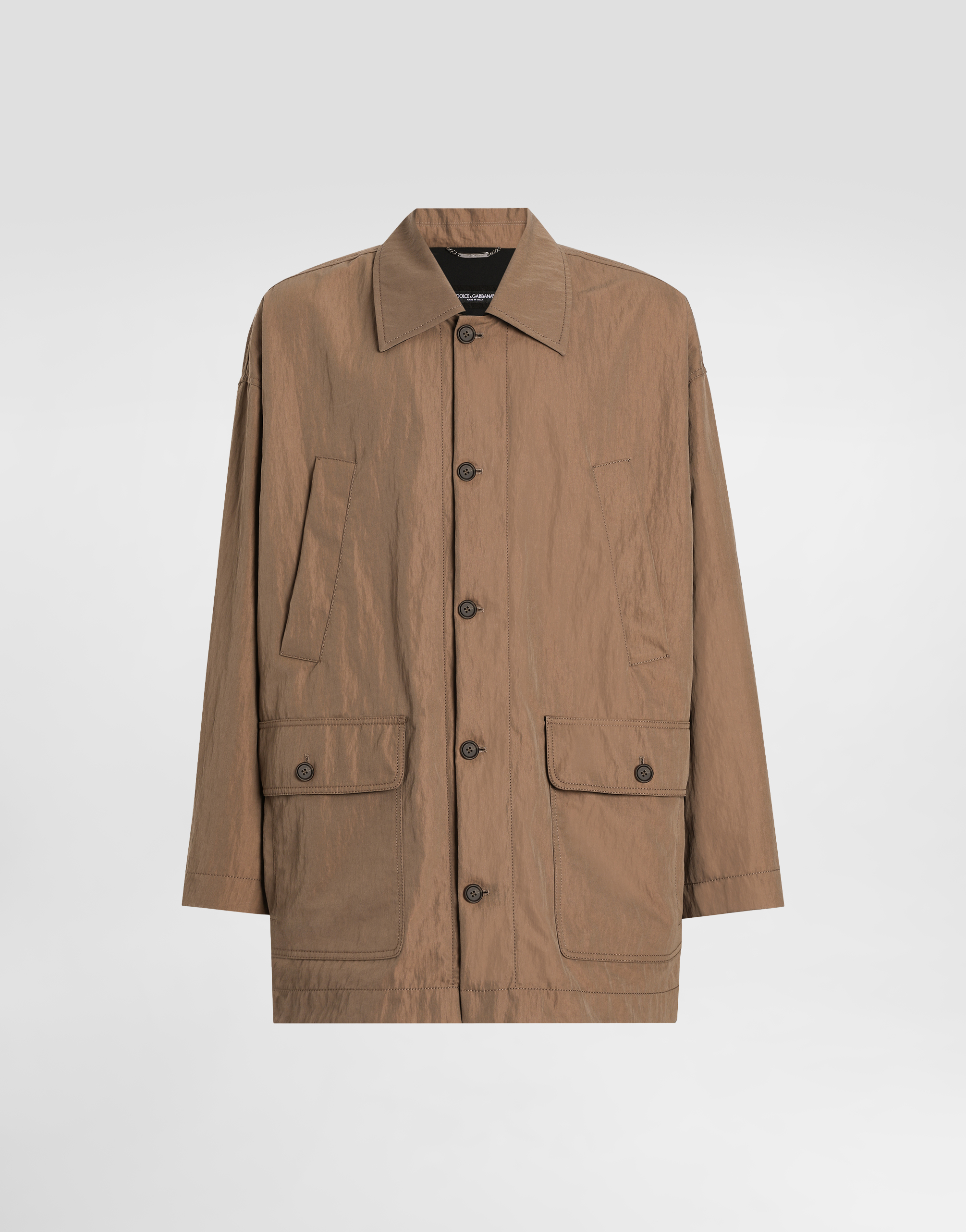 Dolce & Gabbana Technical Fabric Parka With Tag - Man Coats And Jackets Beige Xs