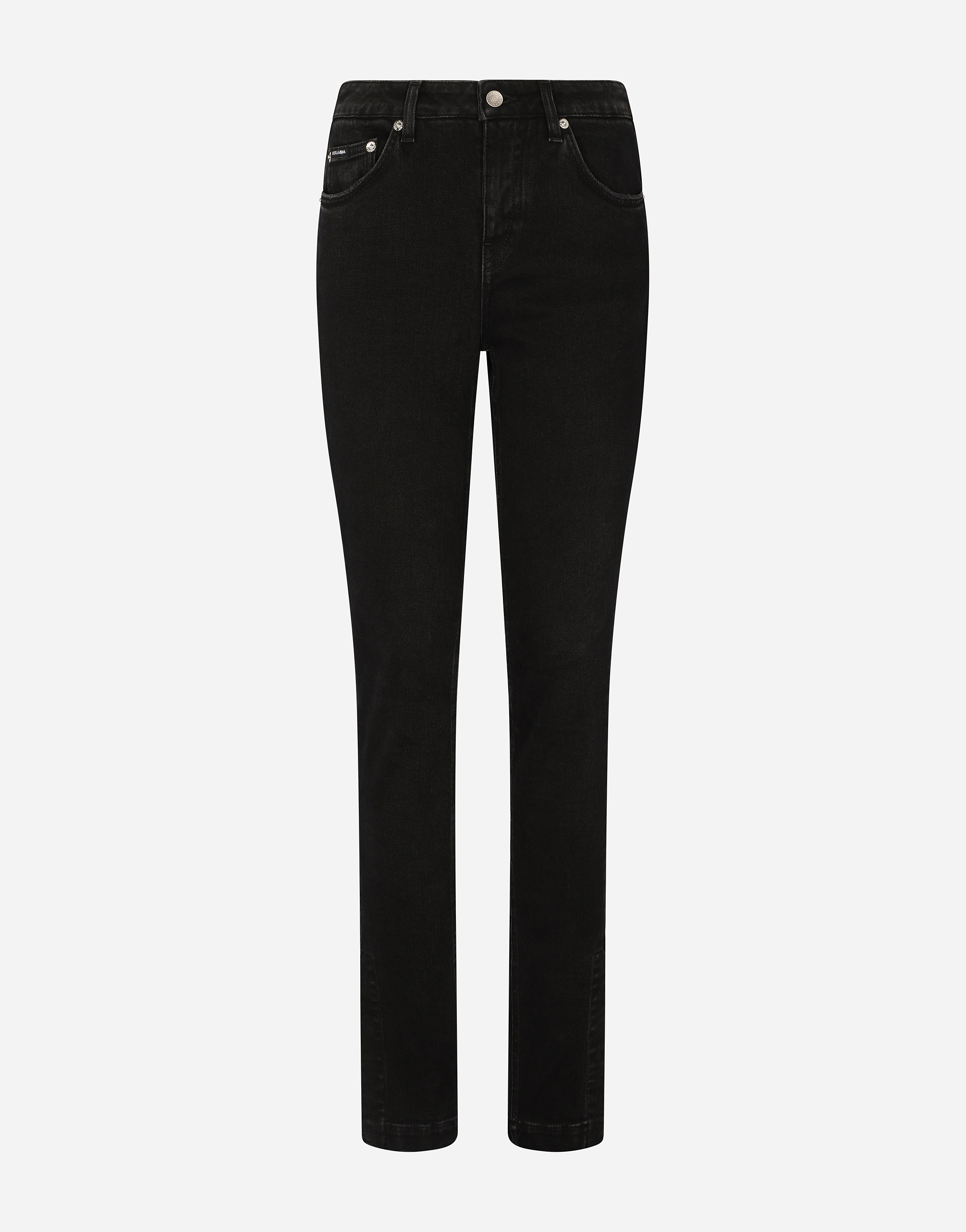 Dolce & Gabbana Washed Denim Girly Jeans - Woman Denim And Jeans Multi-colored