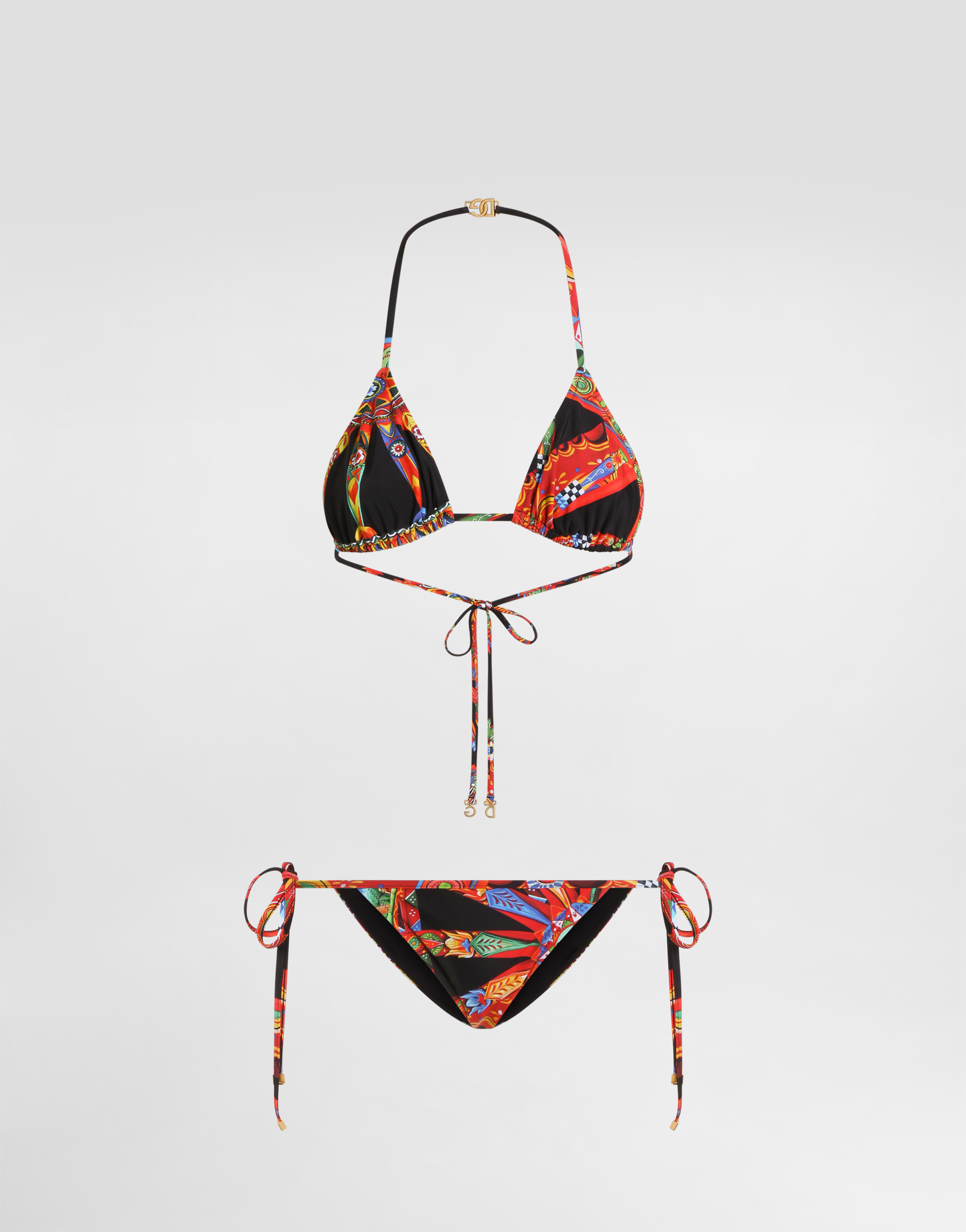 Dolce & Gabbana カレット プリント トライアングル ビキニ