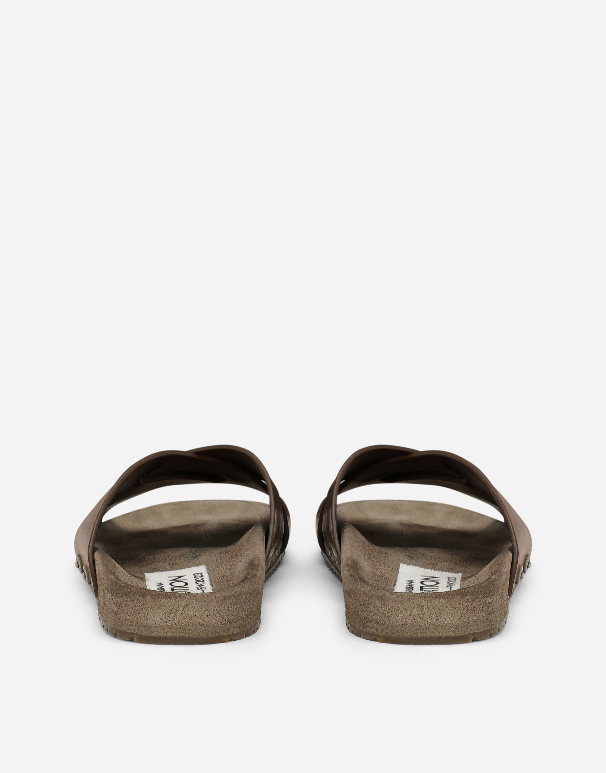 DOLCE & GABBANA CALFSKIN SLIDERS