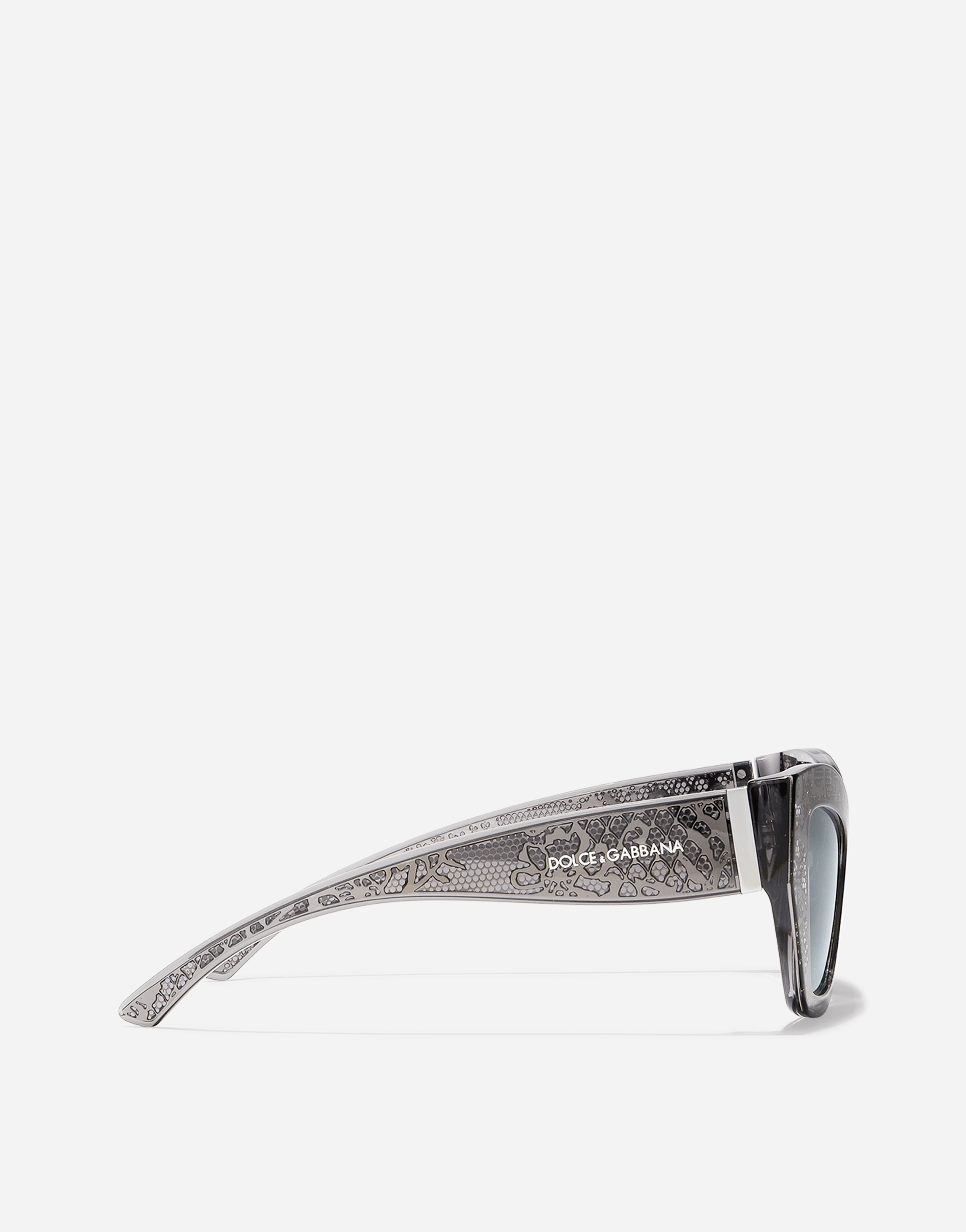 Dolce & Gabbana Dg Lace Sunglasses In Dark Grey
